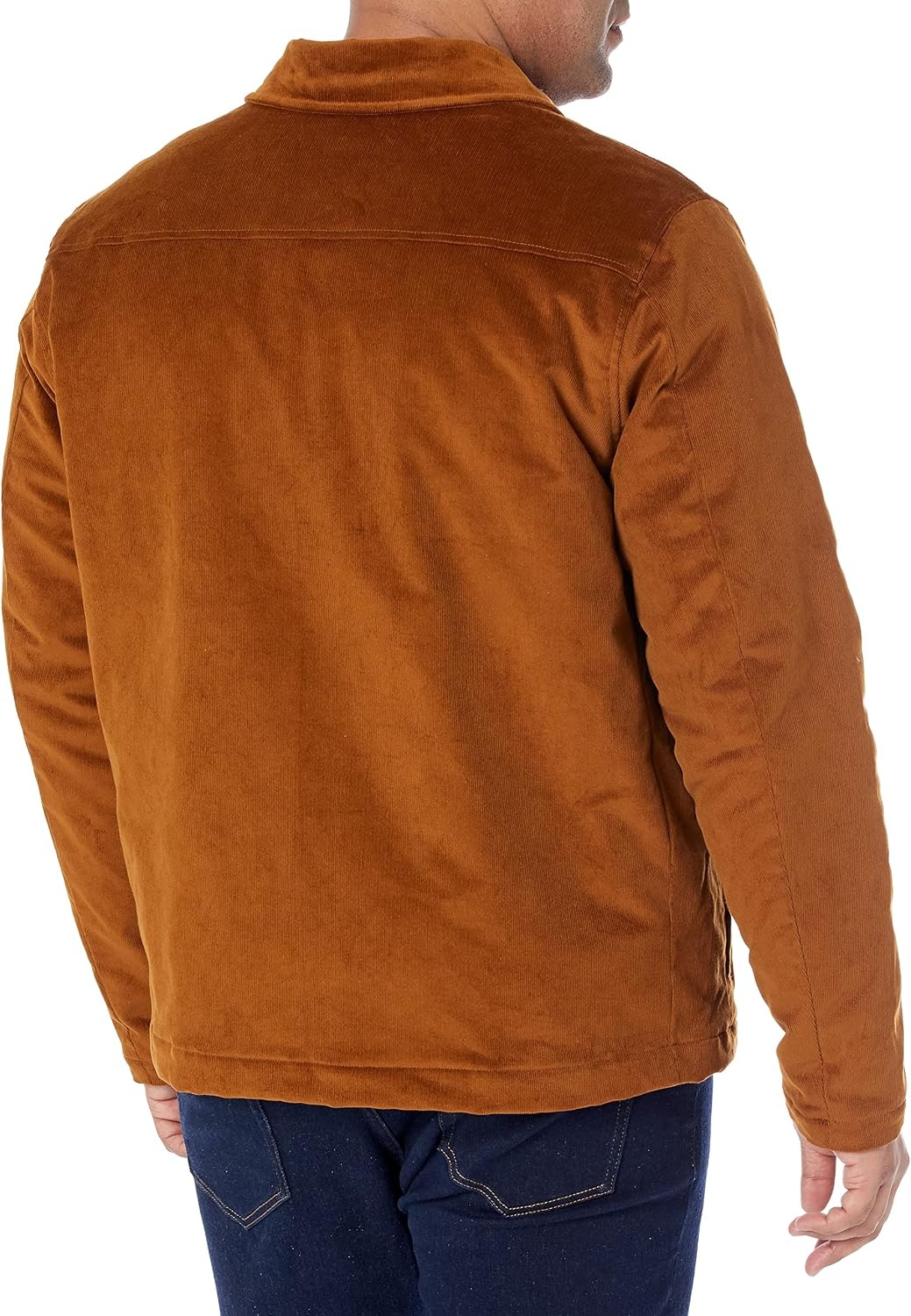 image:imageAmazon Essentials Mens Corduroy Work Jacket Available in Big amp TallDark Chestnut Brown
