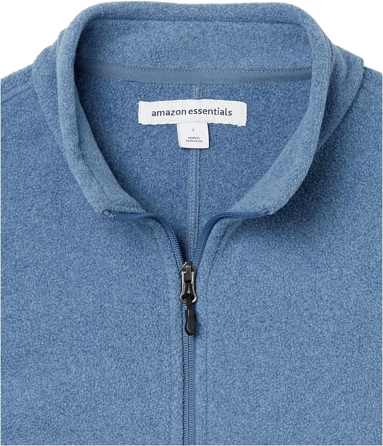 image:imageAmazon Essentials Mens FullZip Polar Fleece Insulated Vest Available in Big amp TallBlue Heather