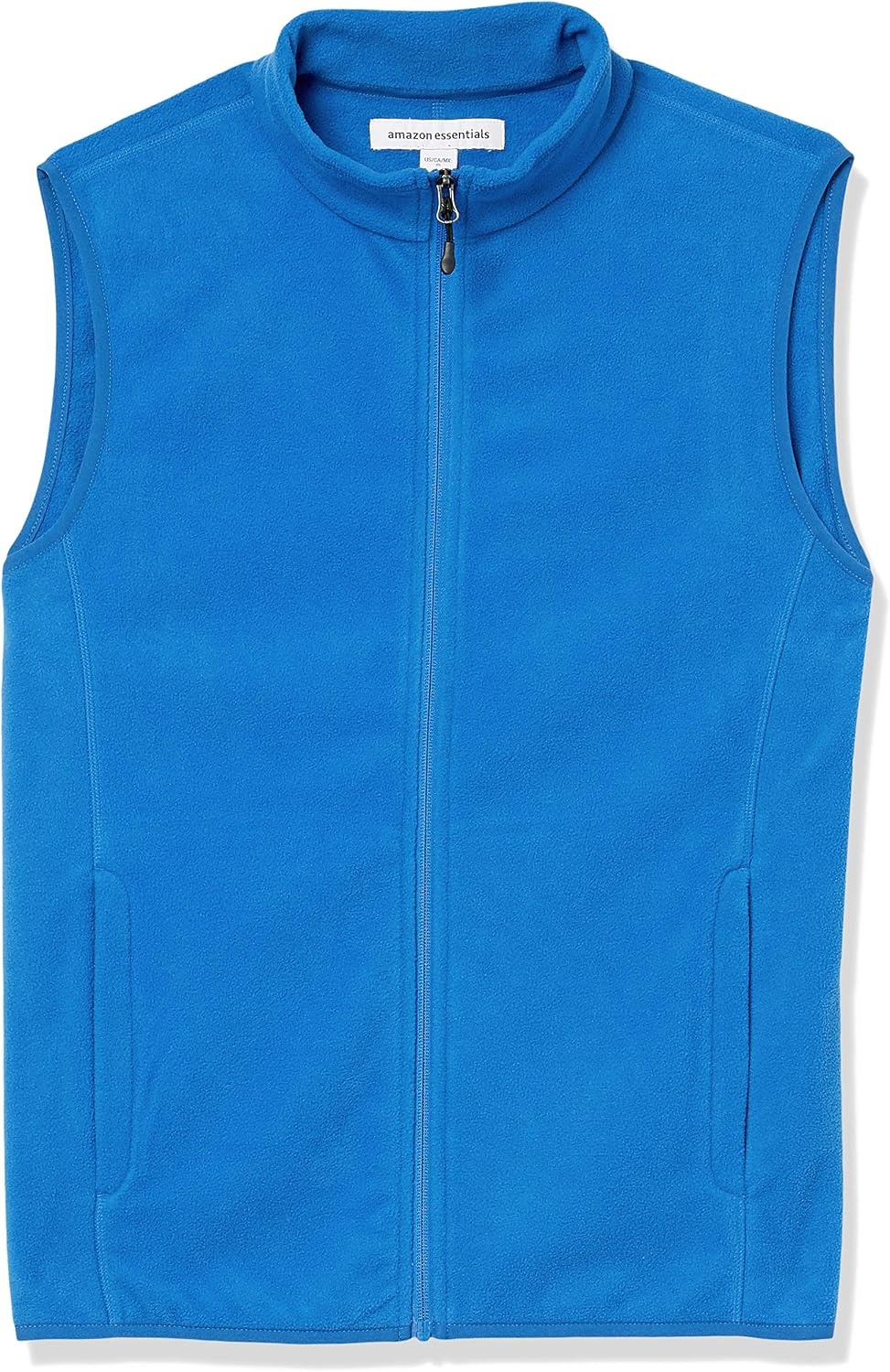 image:imageAmazon Essentials Mens FullZip Polar Fleece Insulated Vest Available in Big amp TallCobalt