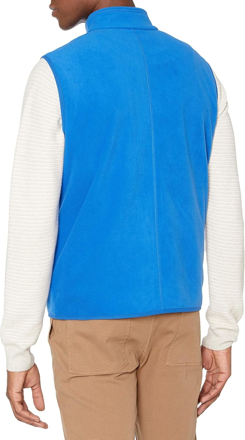 image:imageAmazon Essentials Mens FullZip Polar Fleece Insulated Vest Available in Big amp TallCobalt Blue