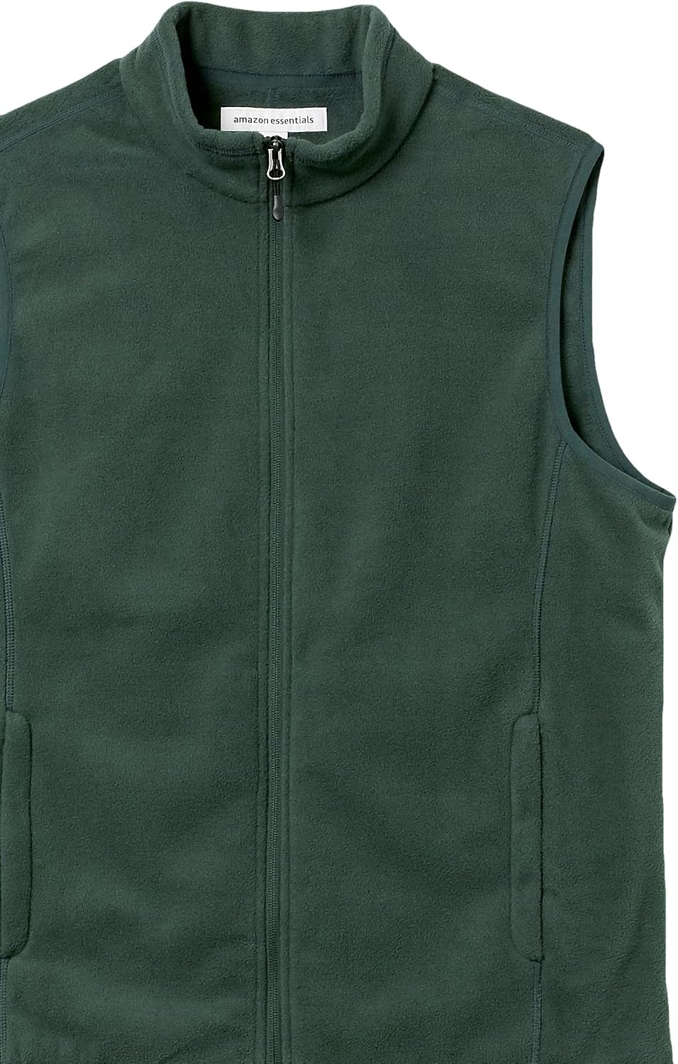 image:imageAmazon Essentials Mens FullZip Polar Fleece Insulated Vest Available in Big amp TallForest Green