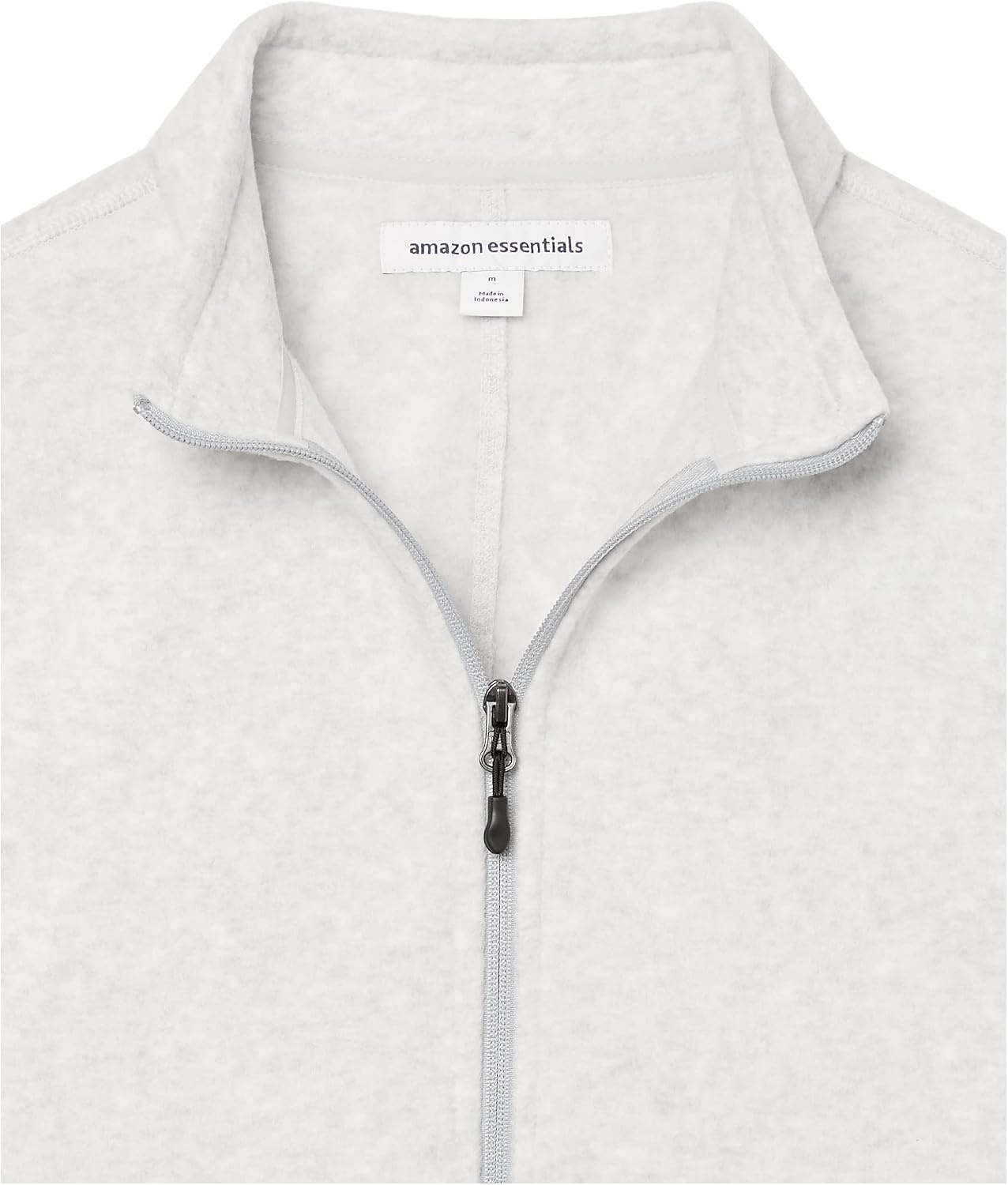 image:imageAmazon Essentials Mens FullZip Polar Fleece Insulated Vest Available in Big amp TallLight Grey Heather