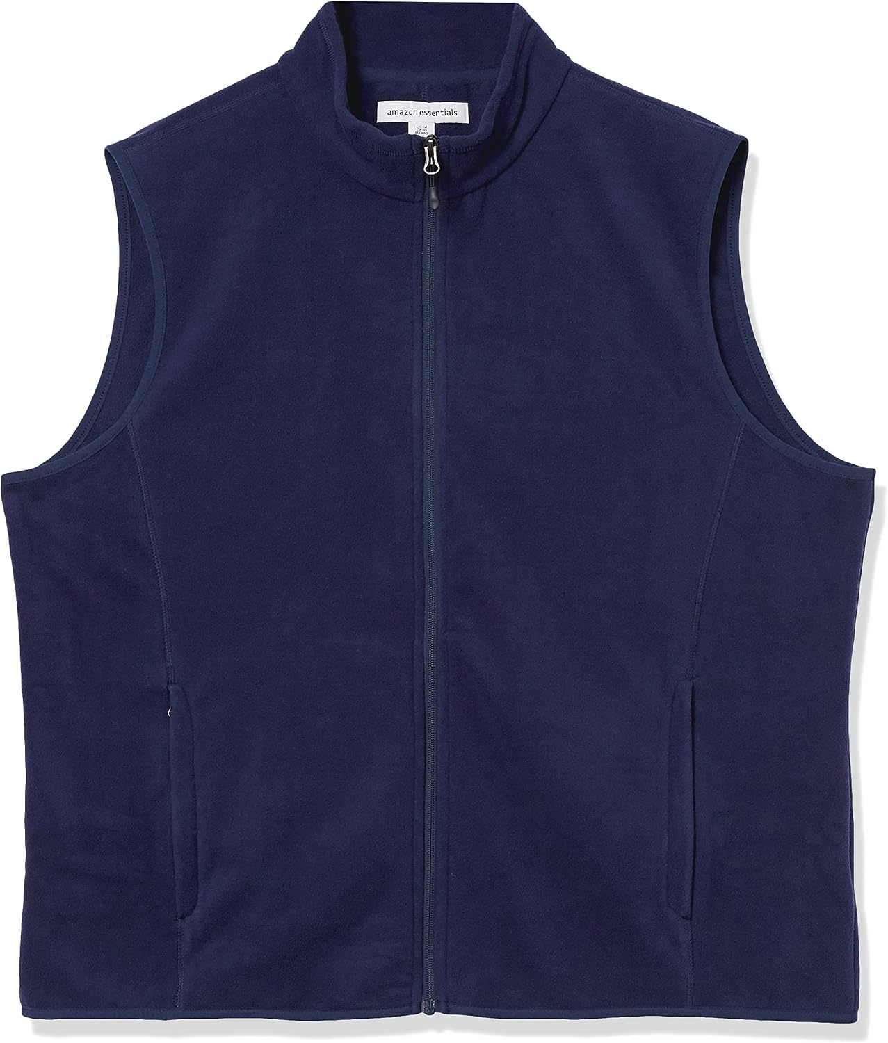 image:imageAmazon Essentials Mens FullZip Polar Fleece Insulated Vest Available in Big amp TallNavy