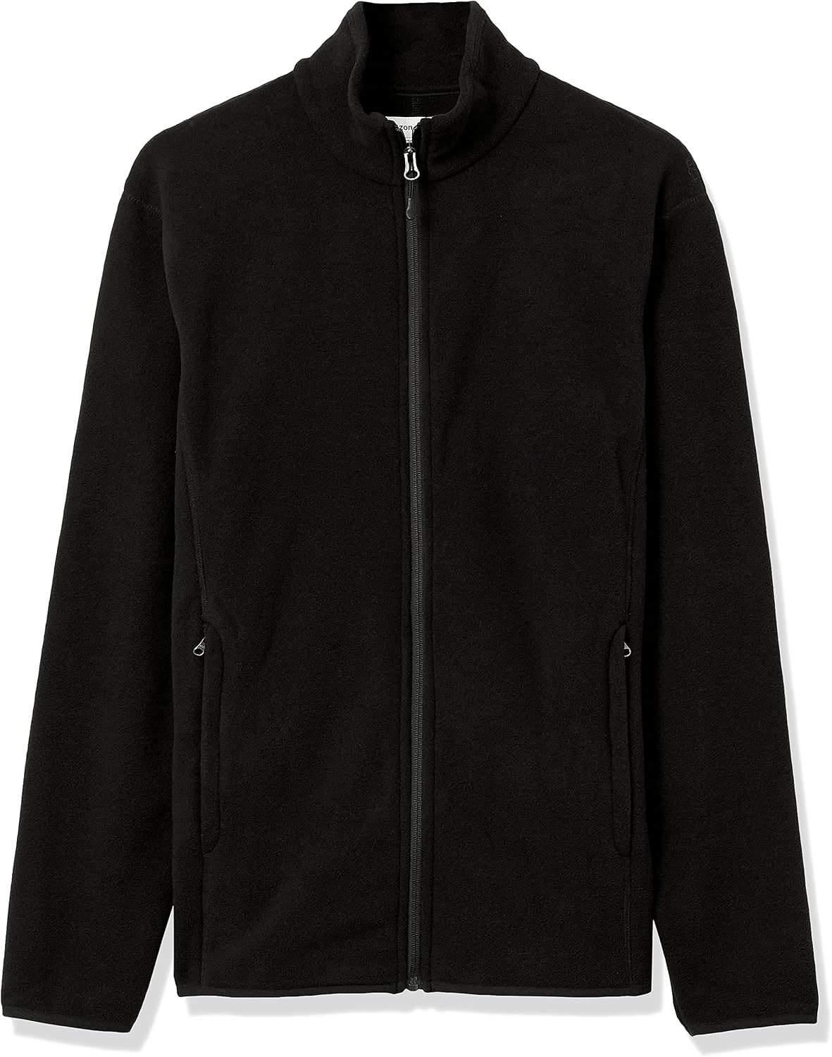 image:imageAmazon Essentials Mens FullZip Polar Fleece Jacket with Zippered Pockets for Cold Outdoor Weather Available in Big amp TallBlack