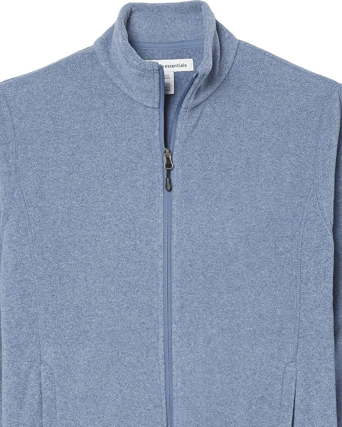 image:imageAmazon Essentials Mens FullZip Polar Fleece Jacket with Zippered Pockets for Cold Outdoor Weather Available in Big amp TallBlue Heather