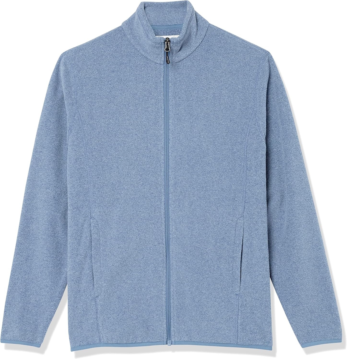 image:imageAmazon Essentials Mens FullZip Polar Fleece Jacket with Zippered Pockets for Cold Outdoor Weather Available in Big amp TallBlue Heather