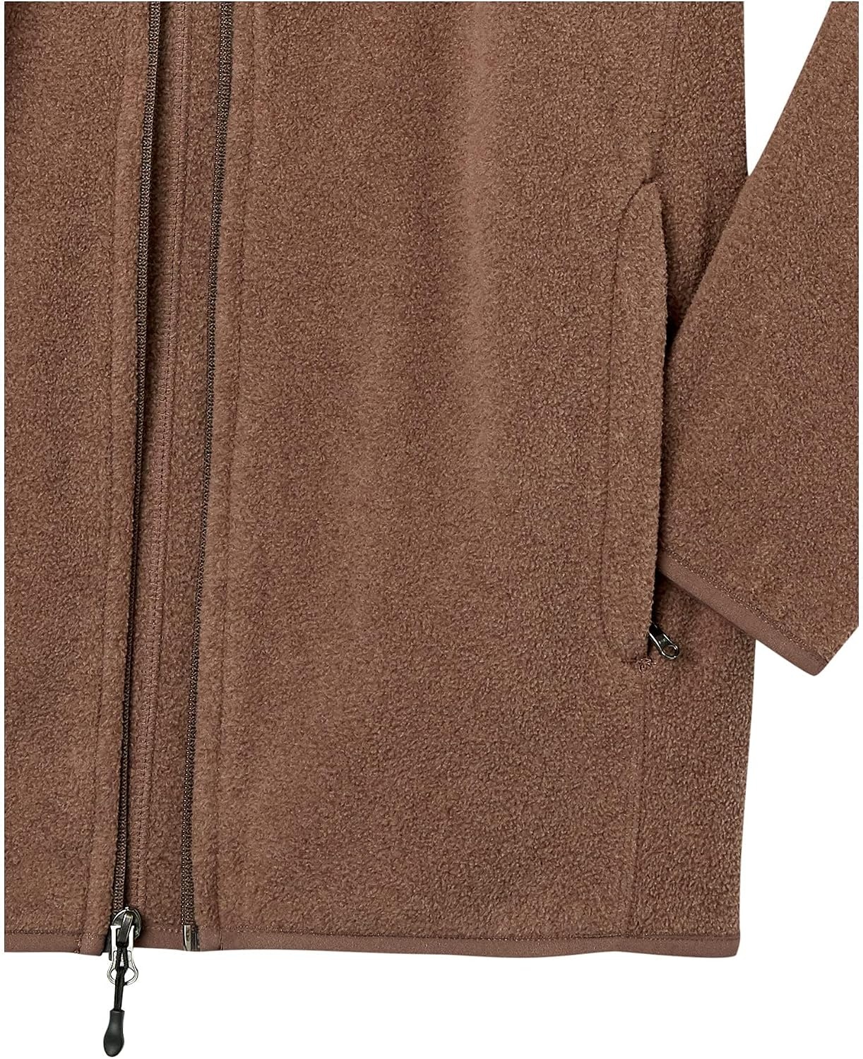 image:imageAmazon Essentials Mens FullZip Polar Fleece Jacket with Zippered Pockets for Cold Outdoor Weather Available in Big amp TallBrown Heather