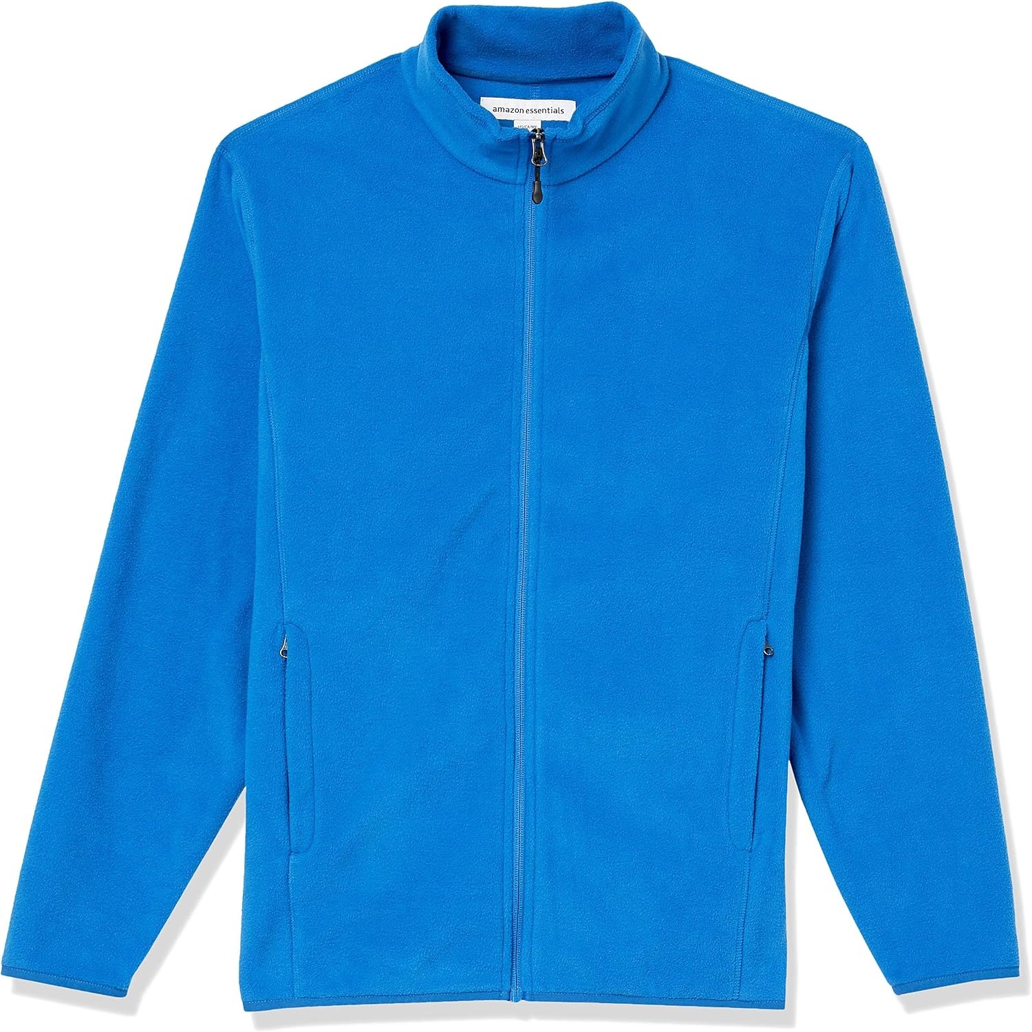 image:imageAmazon Essentials Mens FullZip Polar Fleece Jacket with Zippered Pockets for Cold Outdoor Weather Available in Big amp TallCobalt Blue