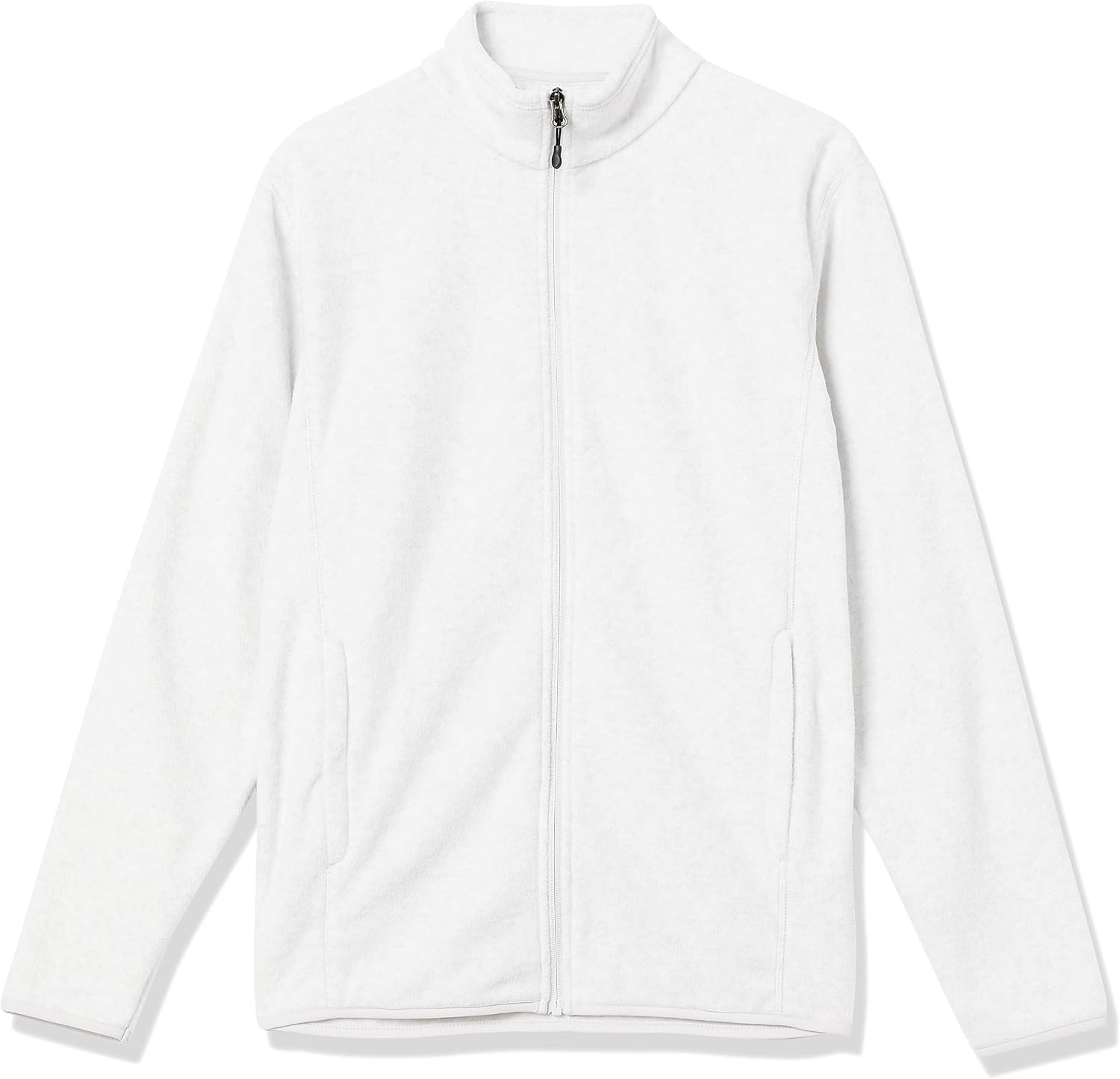 image:imageAmazon Essentials Mens FullZip Polar Fleece Jacket with Zippered Pockets for Cold Outdoor Weather Available in Big amp TallLight Grey Heather
