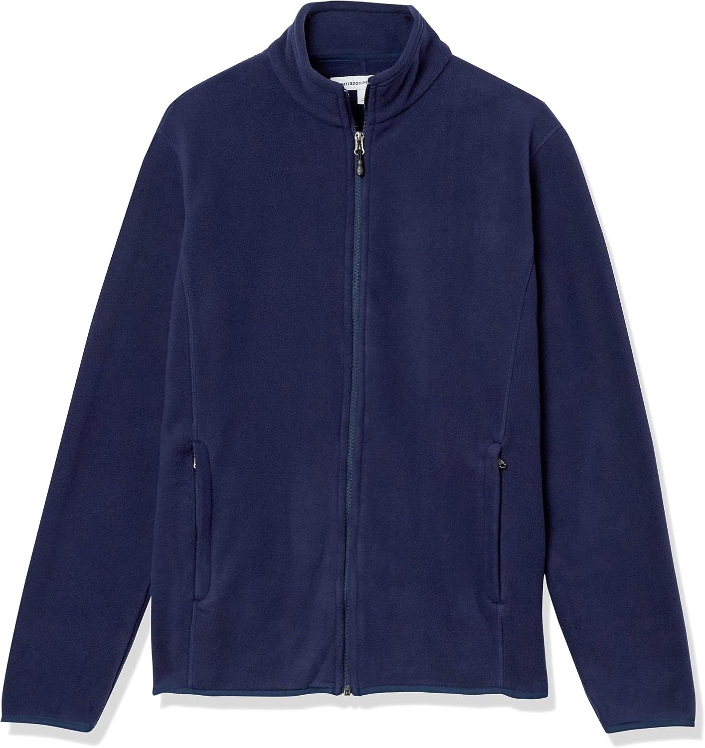 image:imageAmazon Essentials Mens FullZip Polar Fleece Jacket with Zippered Pockets for Cold Outdoor Weather Available in Big amp TallNavy