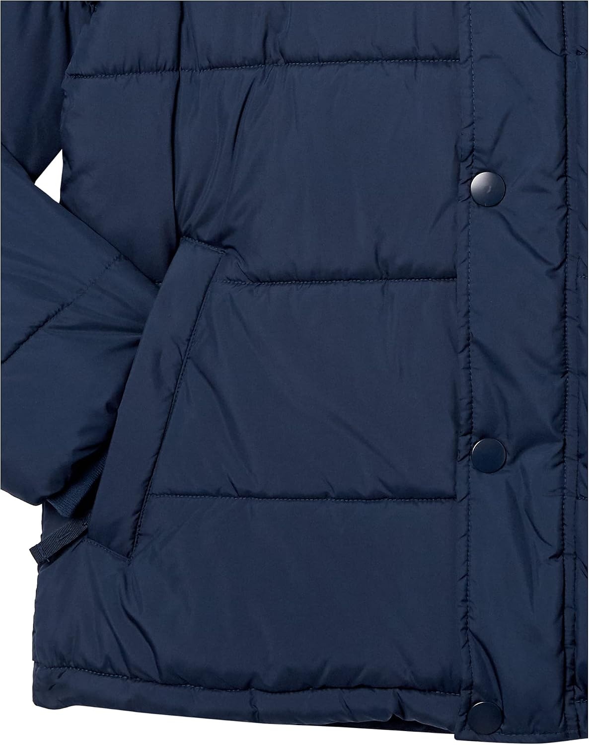 image:imageAmazon Essentials Mens Heavyweight Hooded Puffer CoatNavy