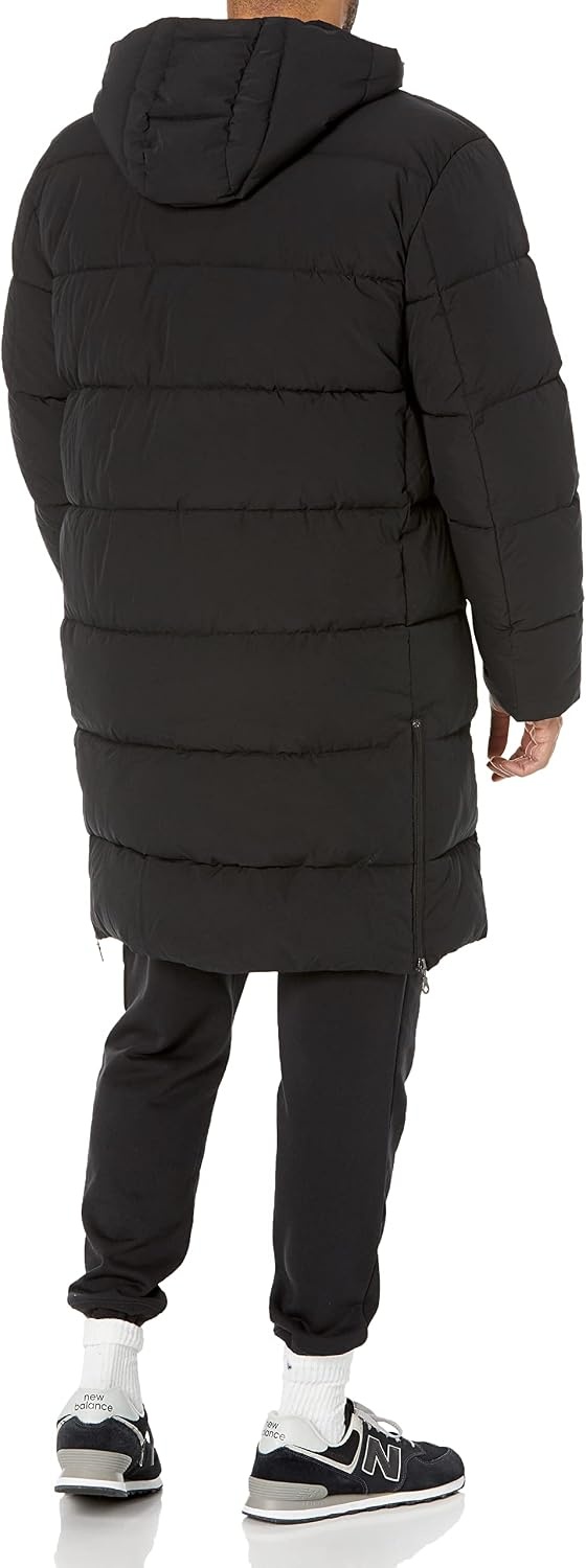 image:imageAmazon Essentials Mens Hooded Long Puffer CoatBlack