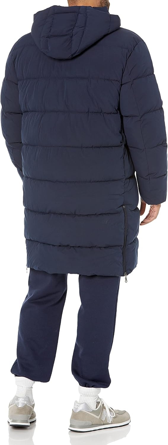 image:imageAmazon Essentials Mens Hooded Long Puffer CoatNavy