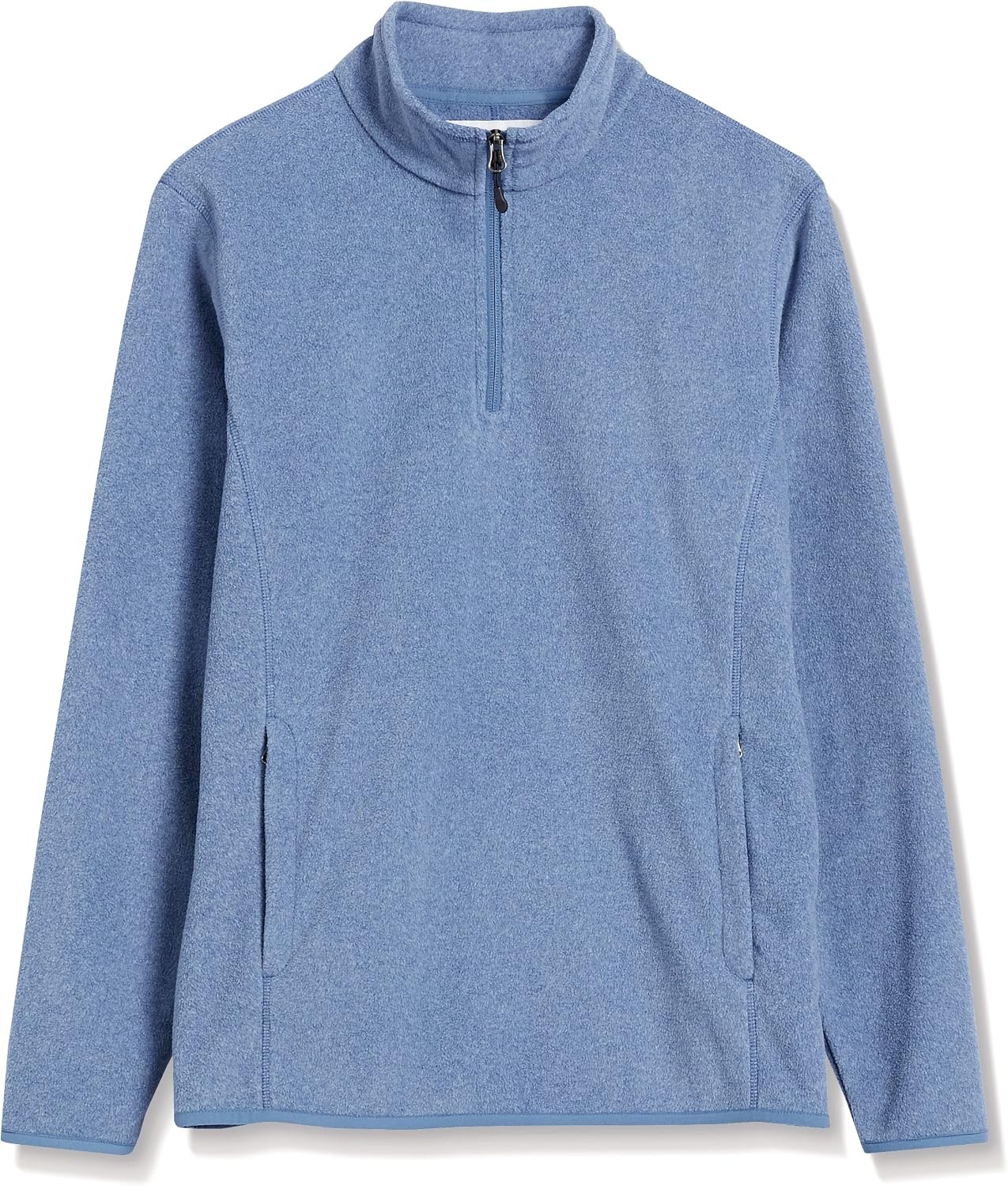 image:imageAmazon Essentials Mens Insulated Fleece Jacket QuarterZip Pullover for Cold WeatherBlue Heather