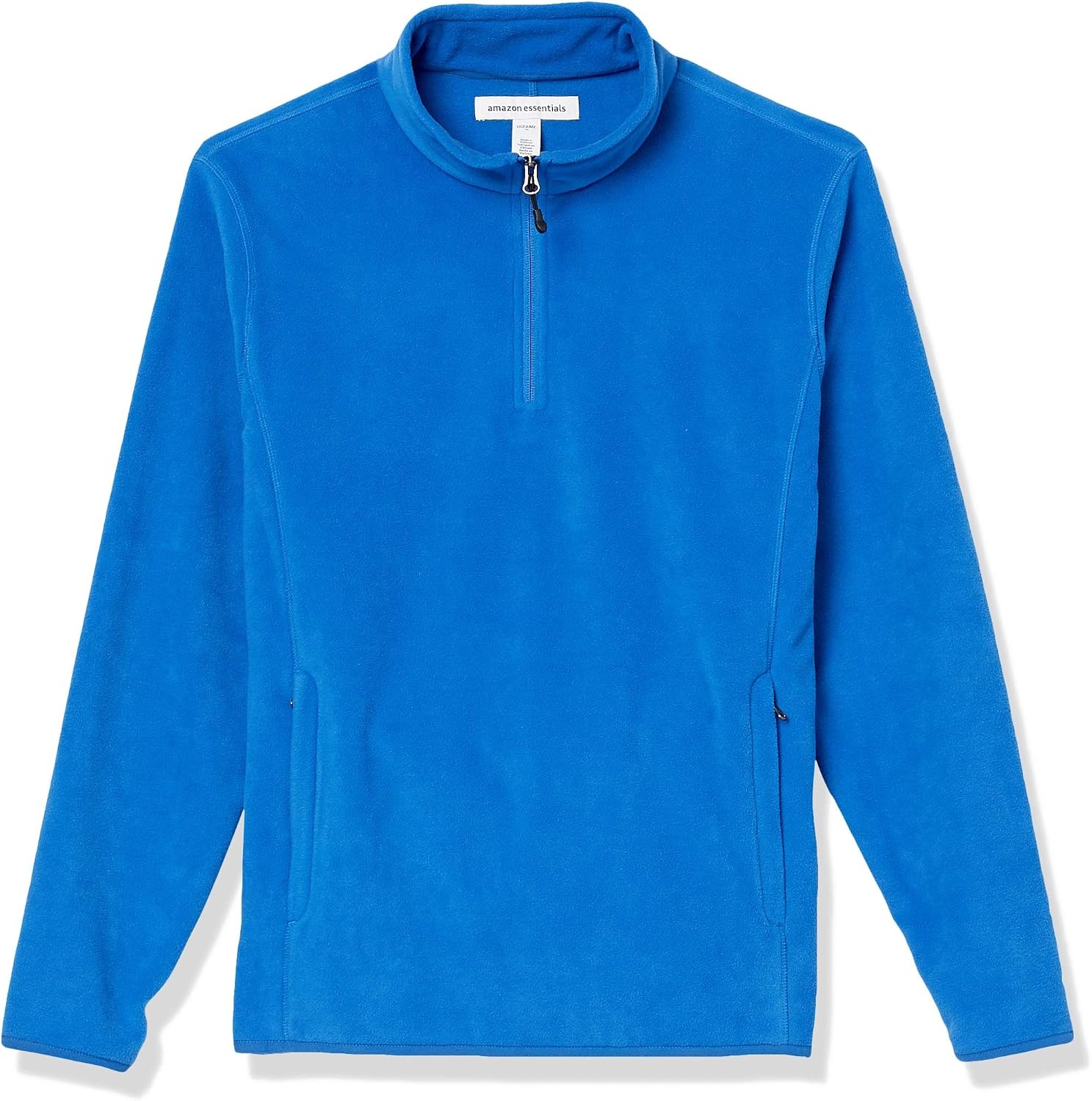 image:imageAmazon Essentials Mens Insulated Fleece Jacket QuarterZip Pullover for Cold WeatherCobalt Blue