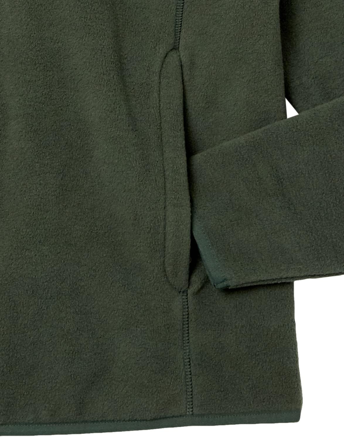 image:imageAmazon Essentials Mens Insulated Fleece Jacket QuarterZip Pullover for Cold WeatherForest Green