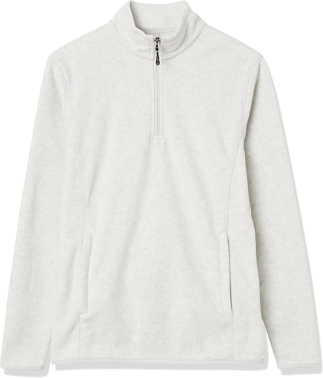 image:imageAmazon Essentials Mens Insulated Fleece Jacket QuarterZip Pullover for Cold WeatherLight Grey Heather