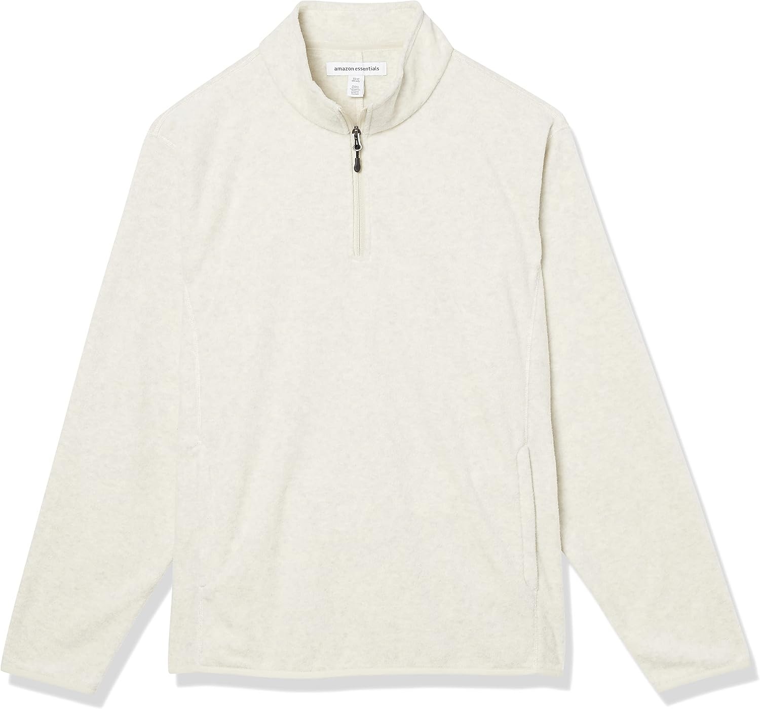 image:imageAmazon Essentials Mens Insulated Fleece Jacket QuarterZip Pullover for Cold WeatherOatmeal Heather
