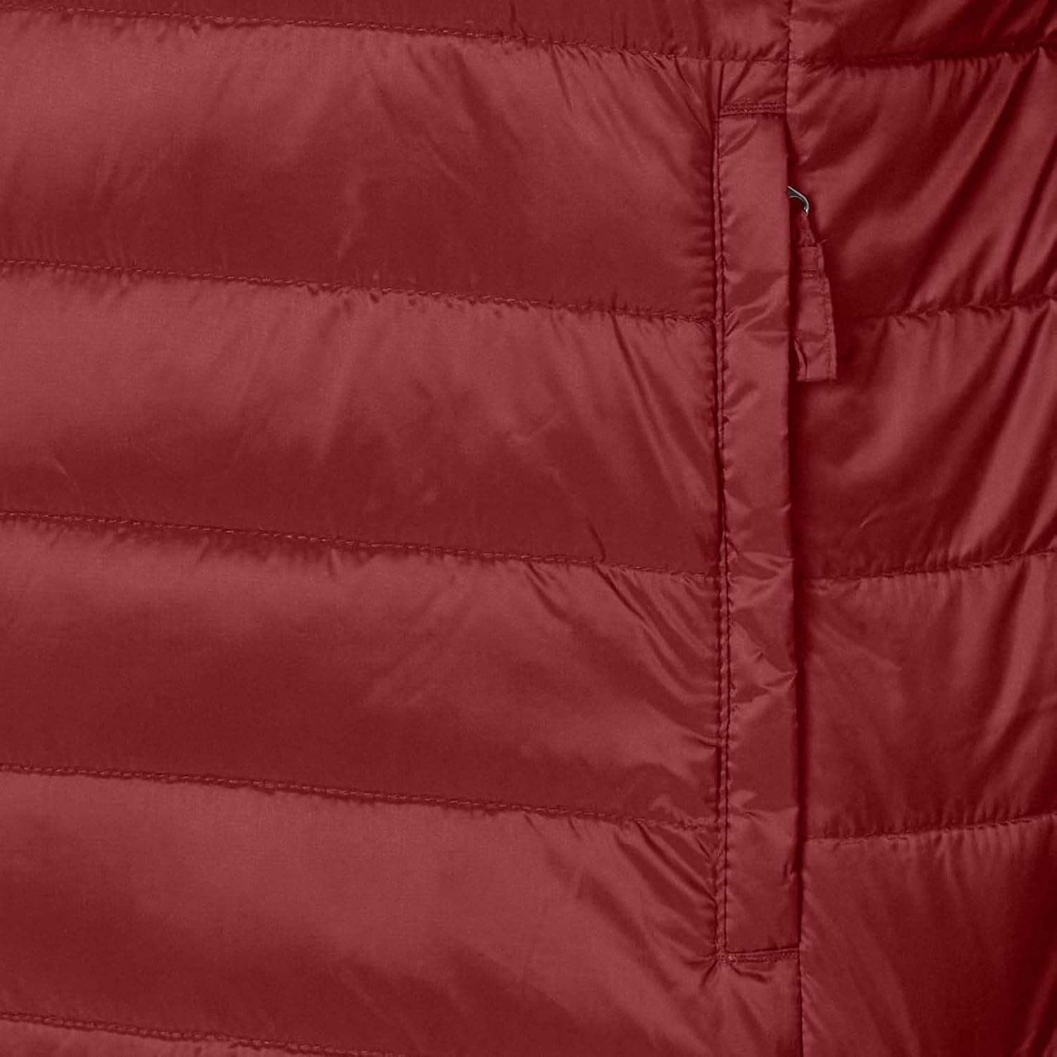 image:imageAmazon Essentials Mens Lightweight WaterResistant Packable Hooded Puffer JacketDark Red