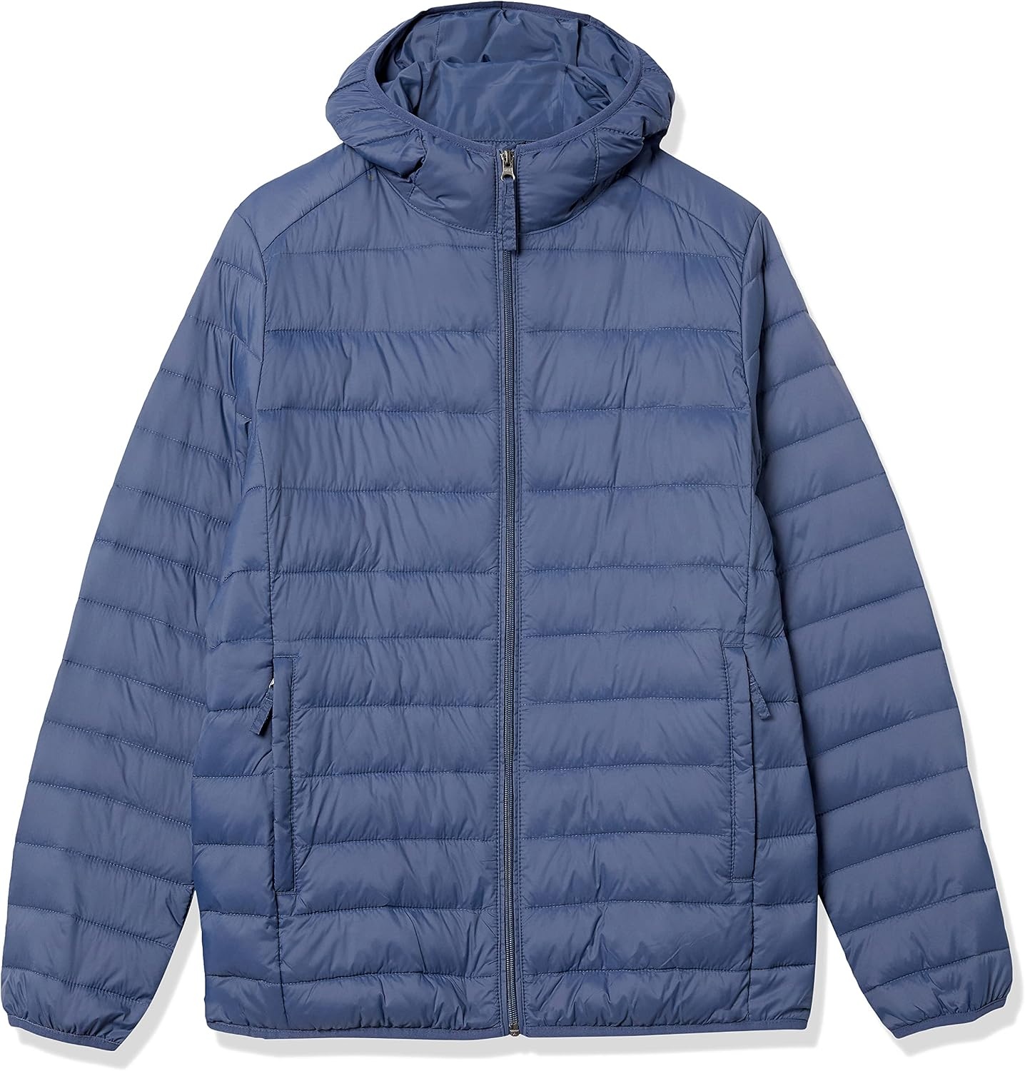 image:imageAmazon Essentials Mens Lightweight WaterResistant Packable Hooded Puffer JacketIndigo