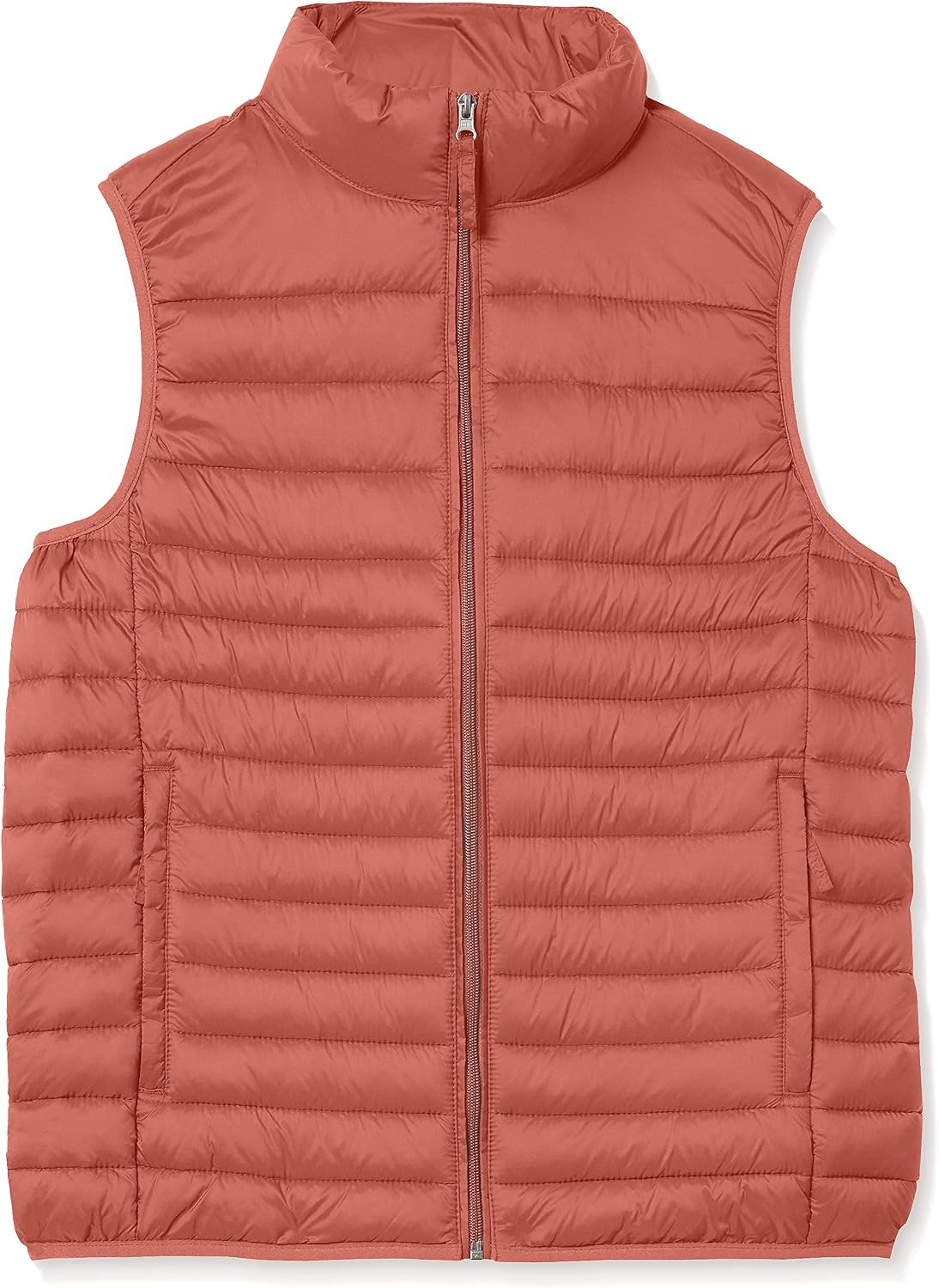 image:imageAmazon Essentials Mens Lightweight WaterResistant Packable Puffer VestEarth Red