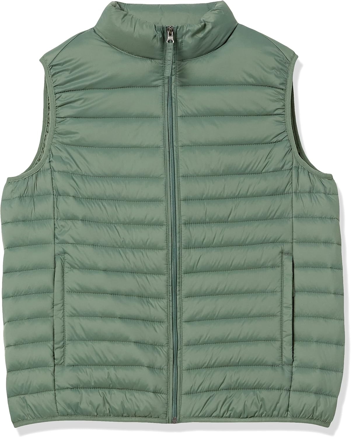 image:imageAmazon Essentials Mens Lightweight WaterResistant Packable Puffer VestGreen
