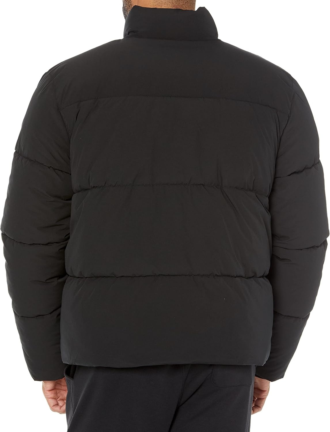 image:imageAmazon Essentials Mens Mock Neck Heavyweight Puffer Coat Available in Big amp TallBlack
