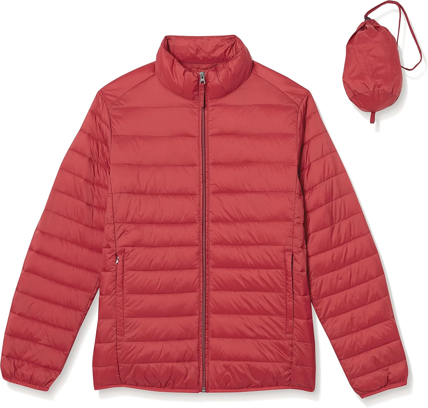 image:imageAmazon Essentials Mens Packable Lightweight WaterResistant Puffer Jacket Available in Big amp TallBrick Red