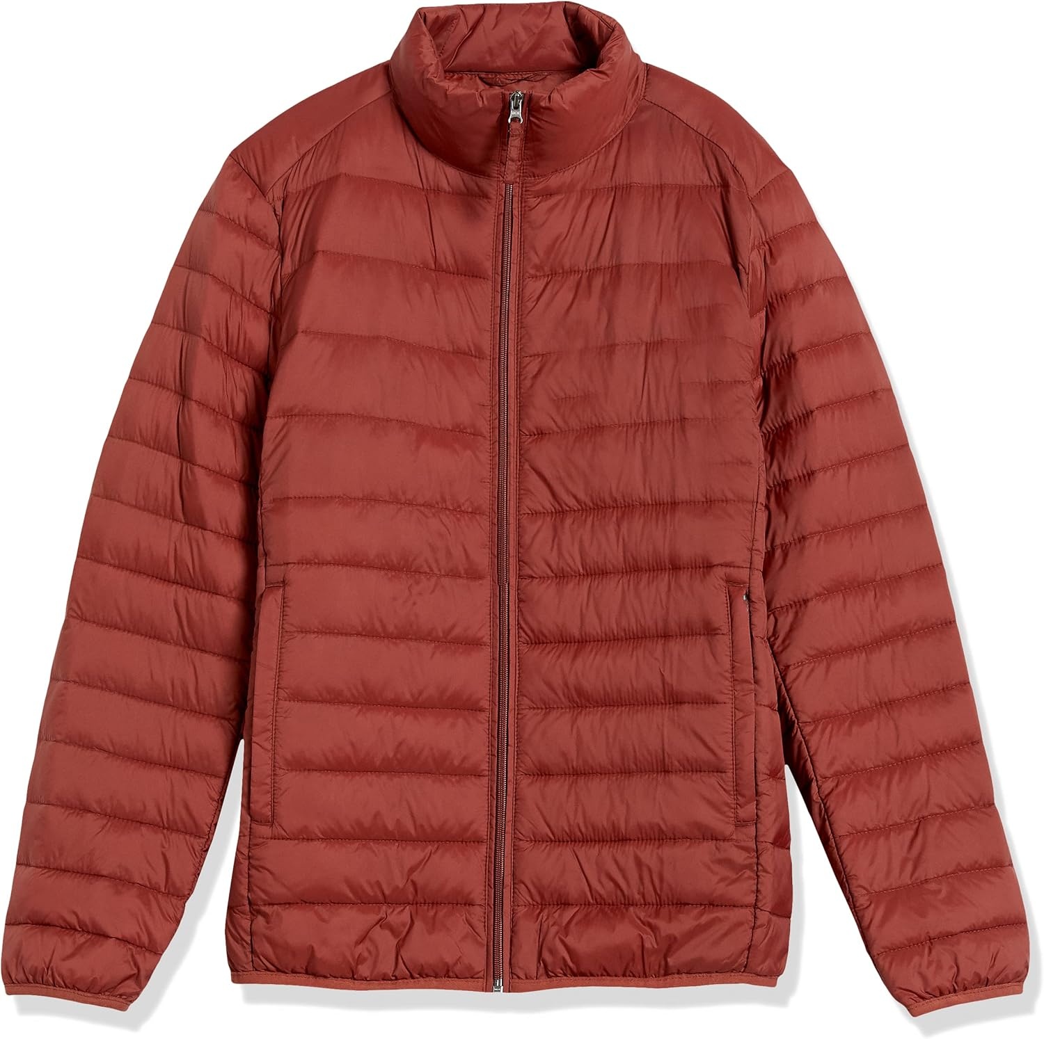 image:imageAmazon Essentials Mens Packable Lightweight WaterResistant Puffer Jacket Available in Big amp TallEarth Red