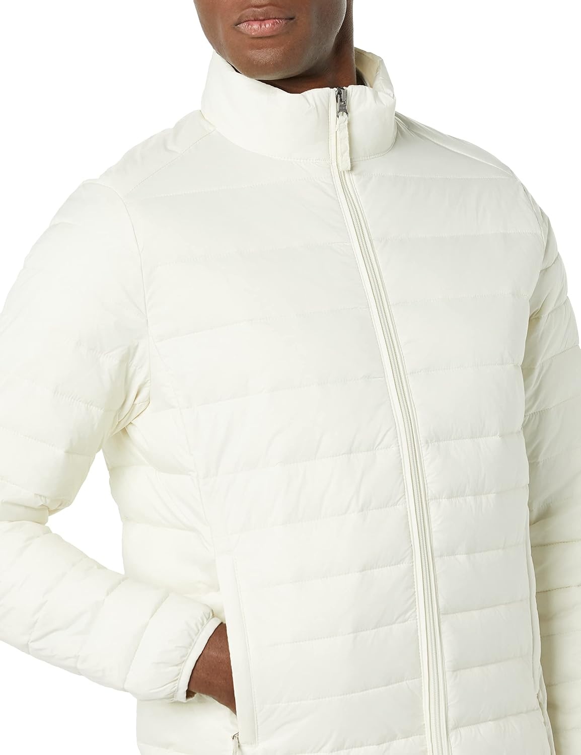 image:imageAmazon Essentials Mens Packable Lightweight WaterResistant Puffer Jacket Available in Big amp TallLight Beige