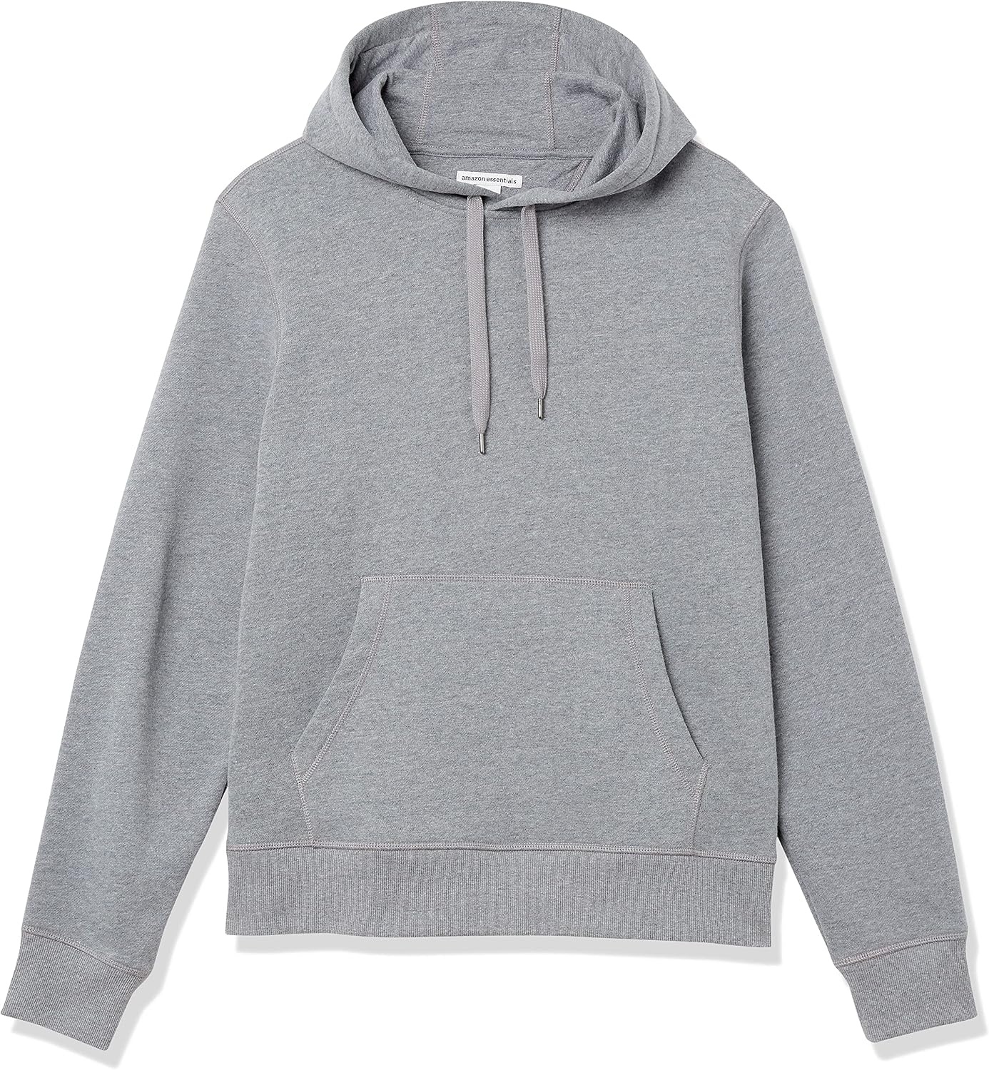 image:imageAmazon Essentials Mens Pullover Sweatshirt Hoodie Big amp Tall Options AvailableLight Grey Heather