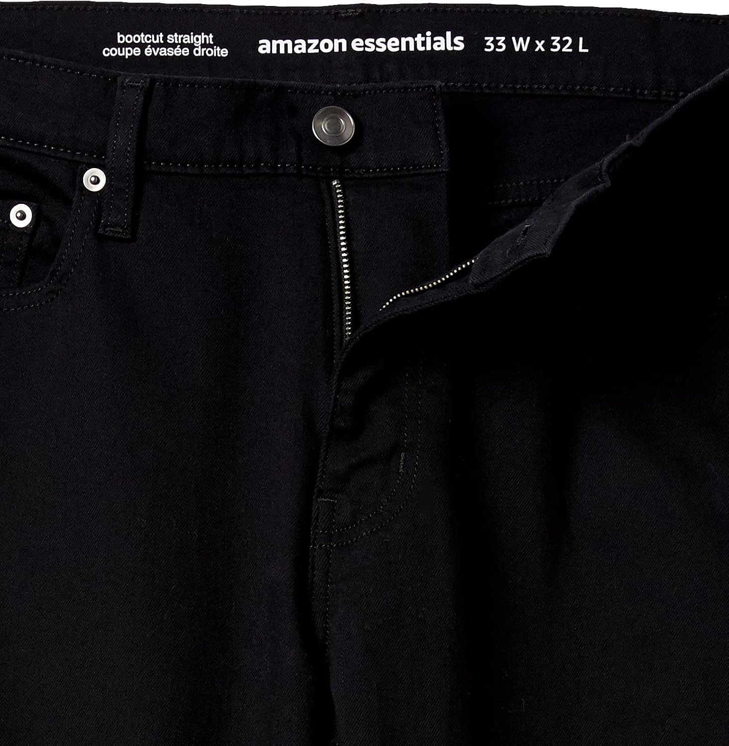 image:imageAmazon Essentials Mens StraightFit Bootcut Jean Discontinued ColorsBlack