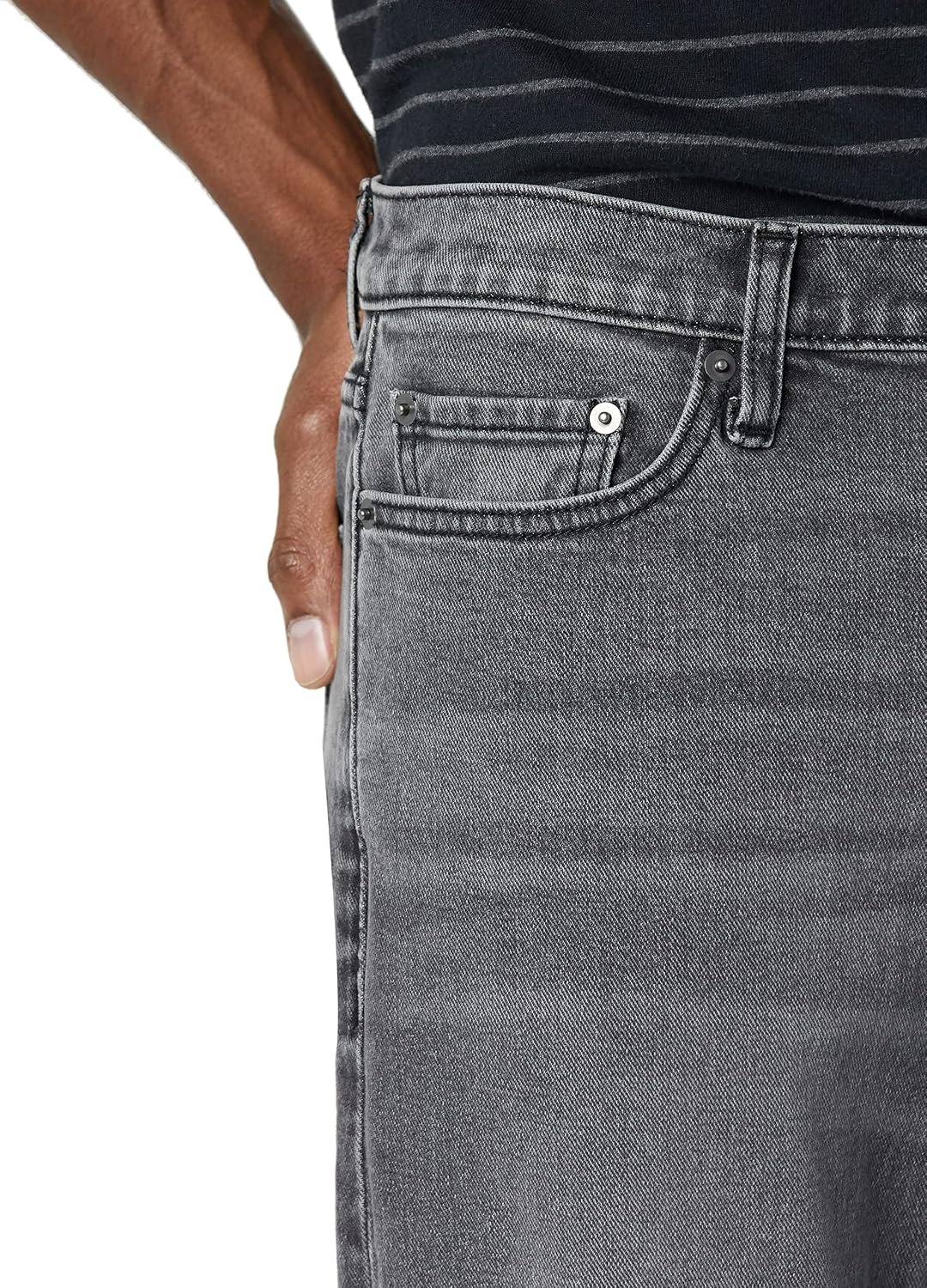 image:imageAmazon Essentials Mens StraightFit Bootcut Jean Discontinued ColorsGrey Wash