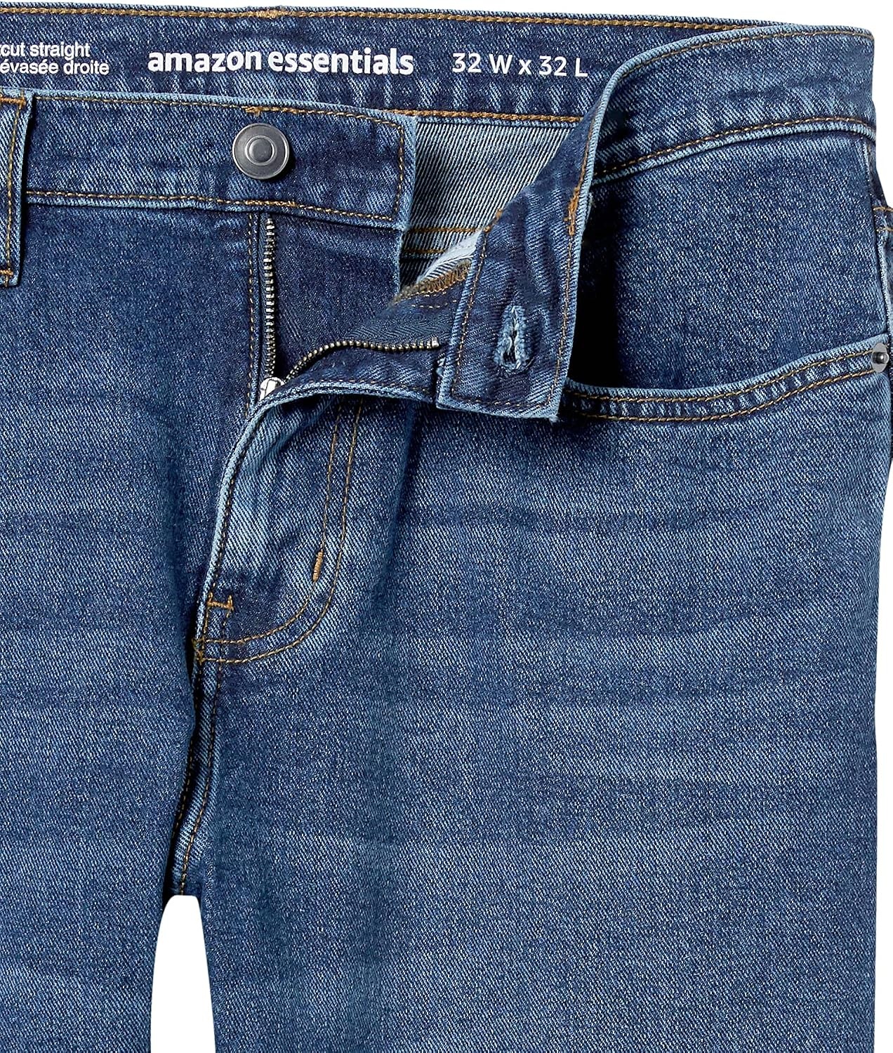 image:imageAmazon Essentials Mens StraightFit Bootcut Jean Discontinued ColorsMedium Wash