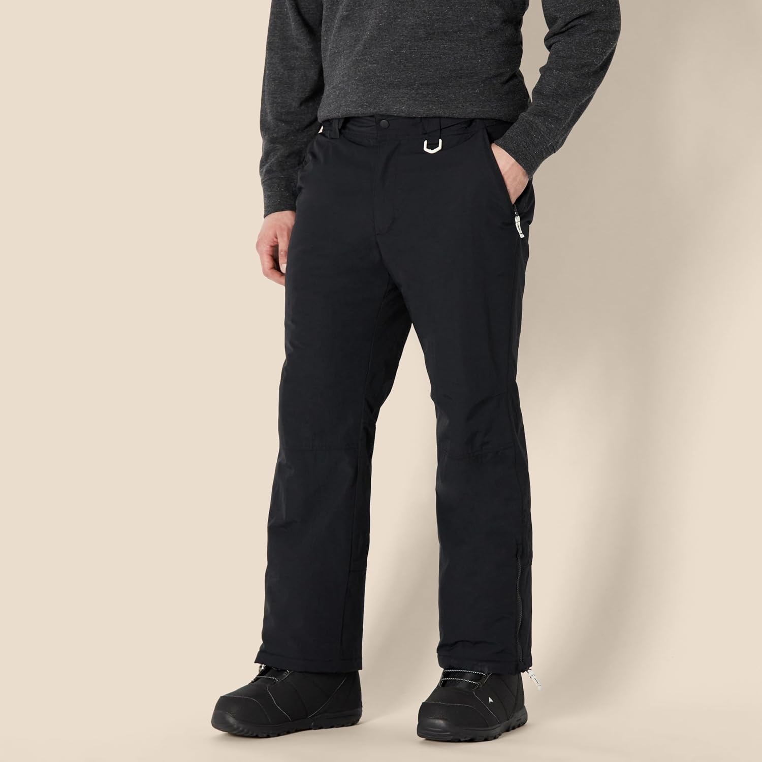 image:imageAmazon Essentials Mens WaterResistant Insulated Snowboard Ski Snow PantBlack