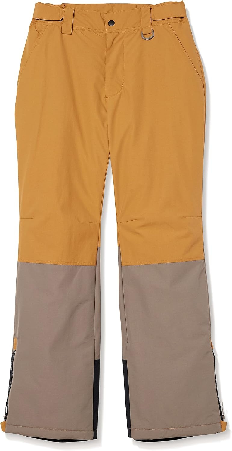 image:imageAmazon Essentials Mens WaterResistant Insulated Snowboard Ski Snow PantBrown Mustard Yellow Color Block