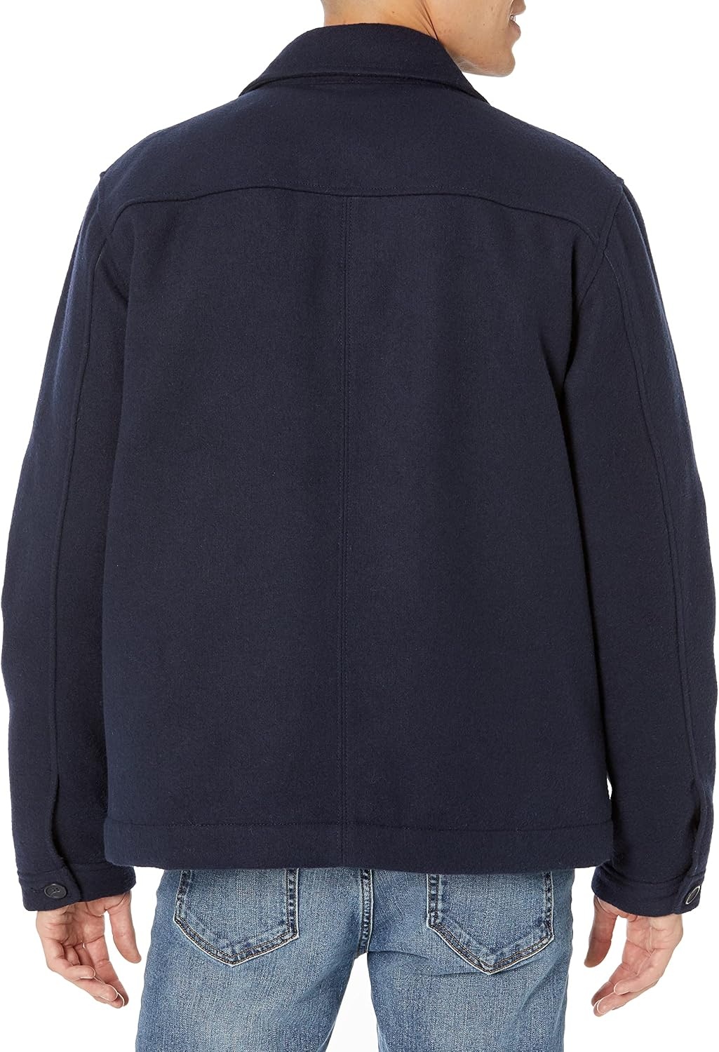 image:imageAmazon Essentials Mens Wool Blend Bomber Jacket Available in Big amp TallNavy