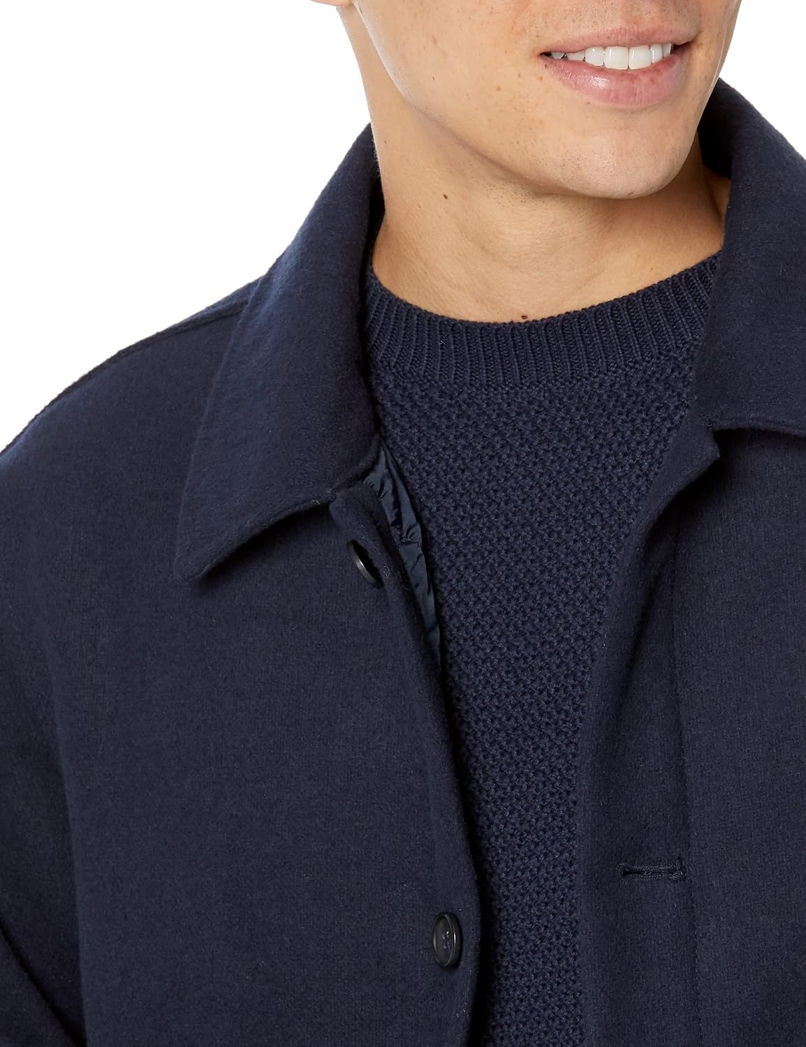 image:imageAmazon Essentials Mens Wool Blend Bomber Jacket Available in Big amp TallNavy