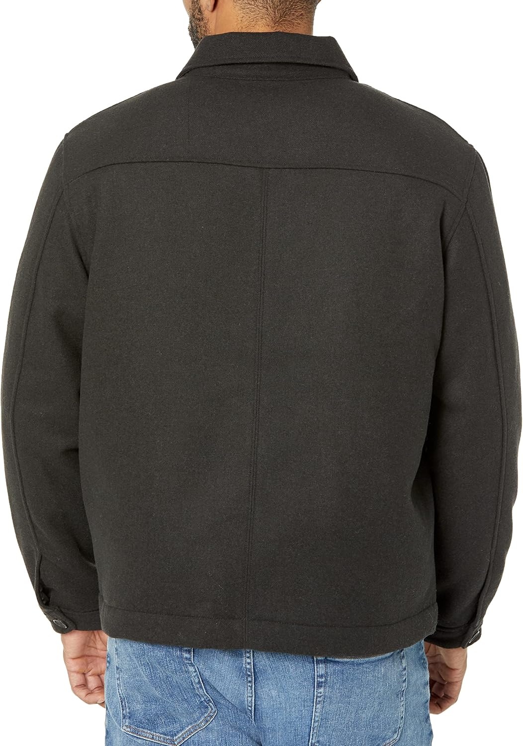 image:imageAmazon Essentials Mens Wool Blend Bomber Jacket Available in Big amp TallWashed Black