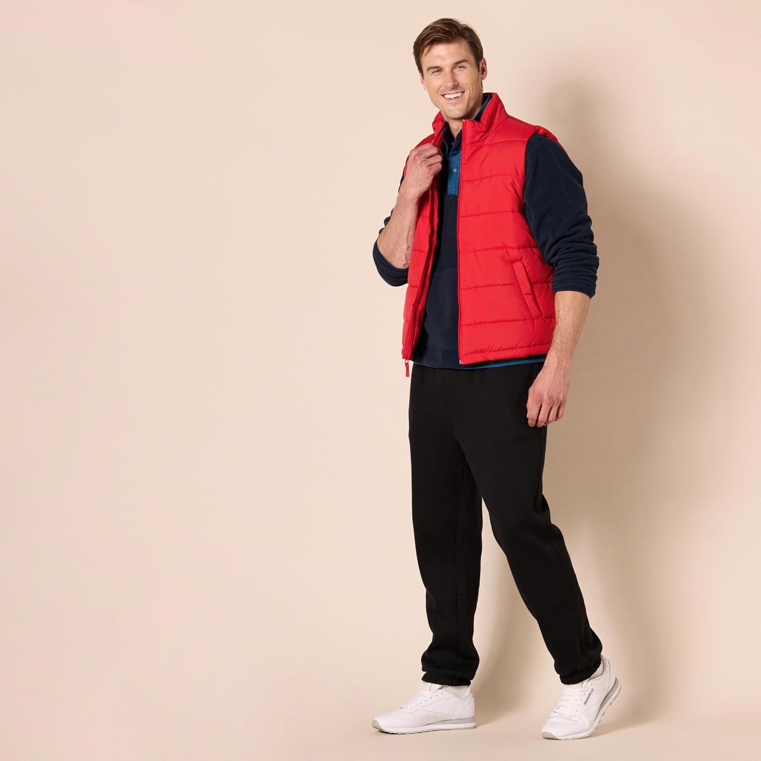 image:imageAmazon Essentials mens Midweight Puffer VestRed