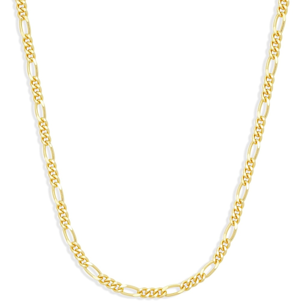 image:imageAmazon Essentials 5mm Plated Figaro Chain for Men or WomenYellow Gold
