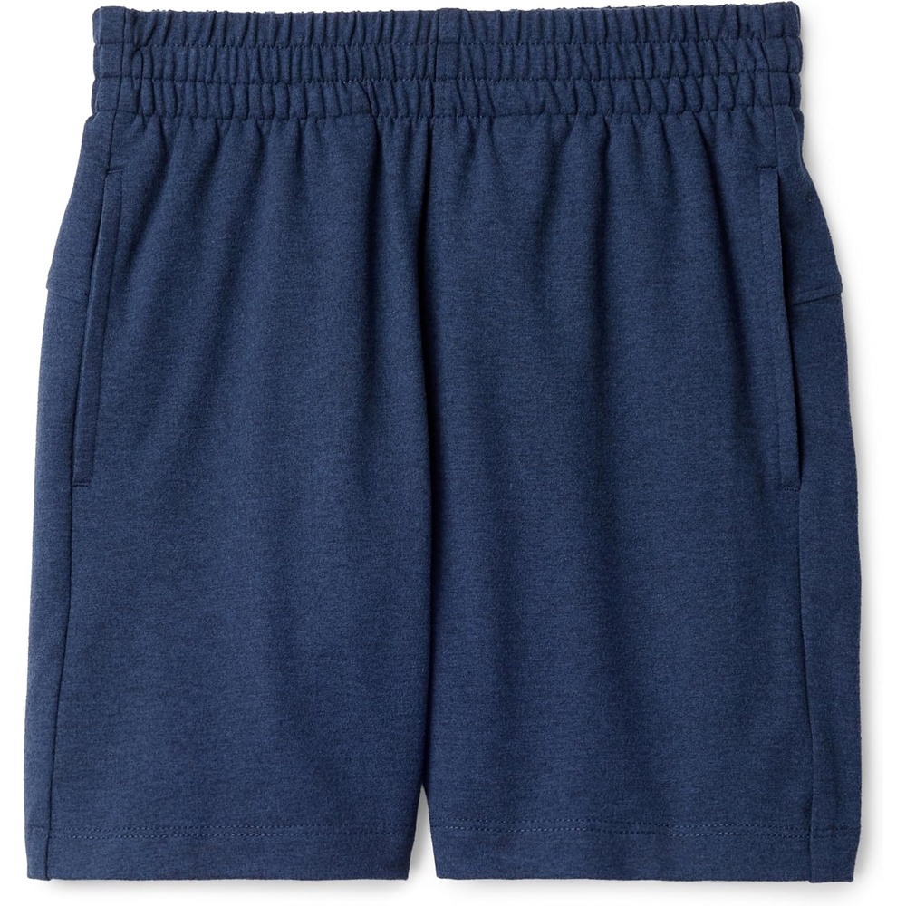 image:imageAmazon Essentials Boys Supersoft Performance Knit Regular Fit Athletic ShortsSpace Dye Navy