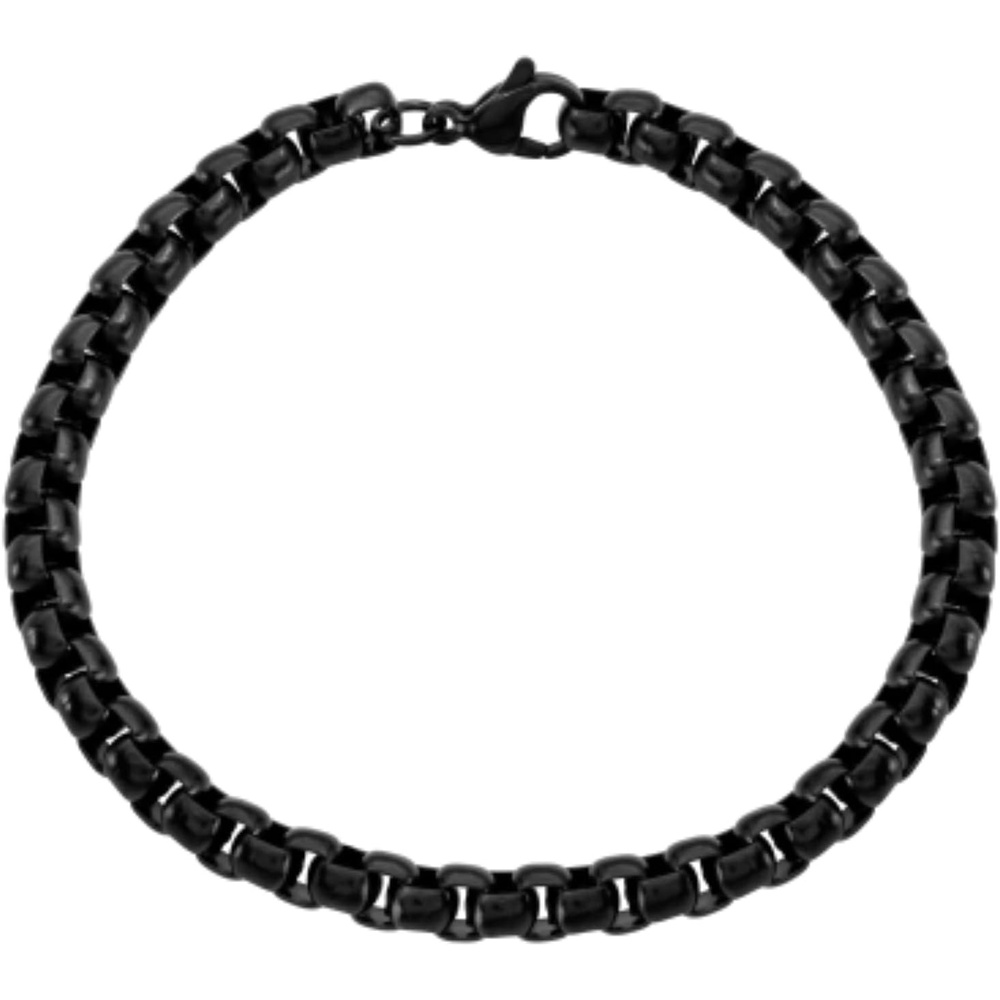 image:imageAmazon Essentials Mens 8 Black Chain BraceletOval