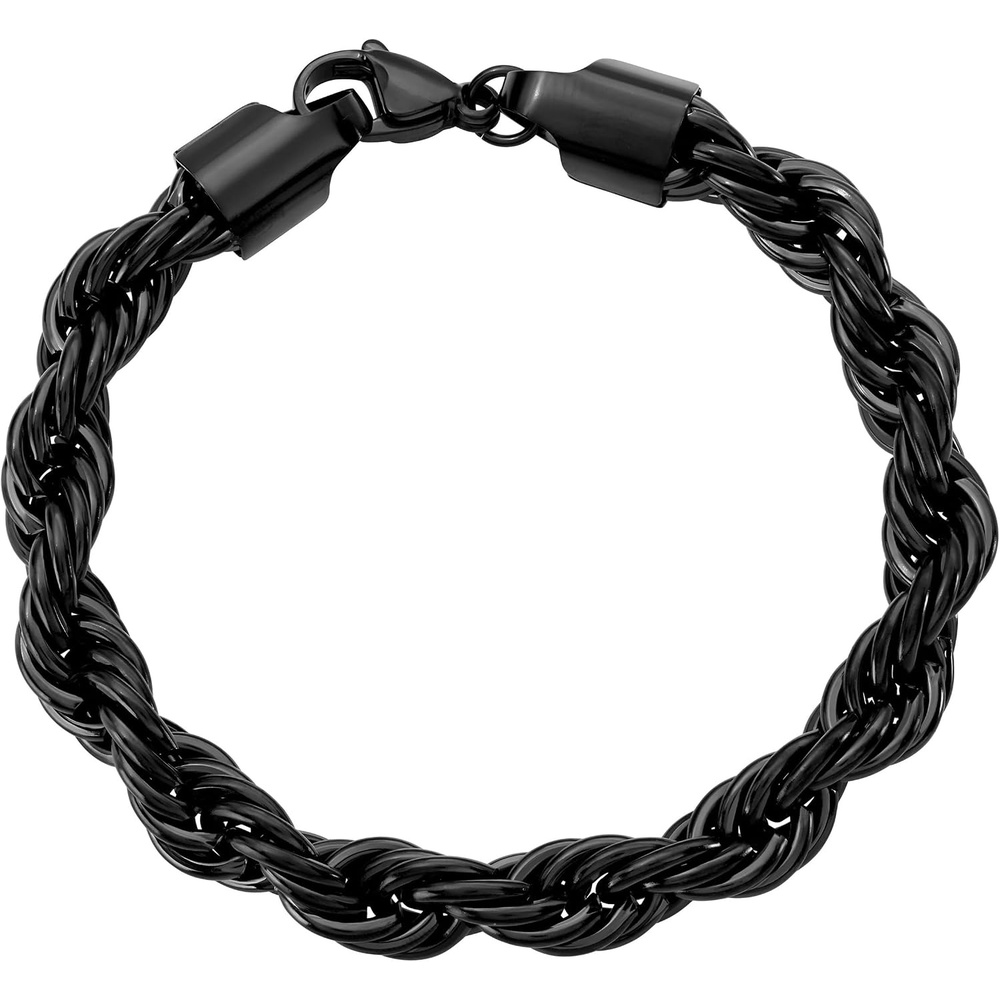 image:imageAmazon Essentials Mens 8 Black Chain BraceletRope