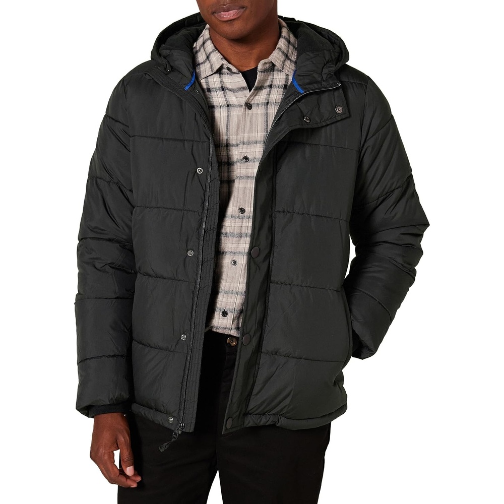 image:imageAmazon Essentials Mens Heavyweight Hooded Puffer CoatBlack
