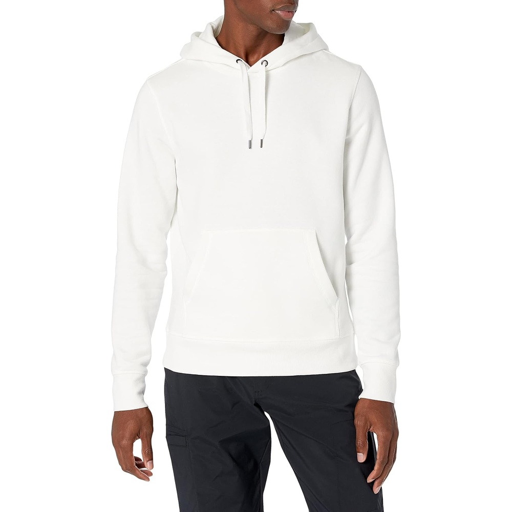 image:imageAmazon Essentials Mens Pullover Sweatshirt Hoodie Big amp Tall Options AvailableOffwhite