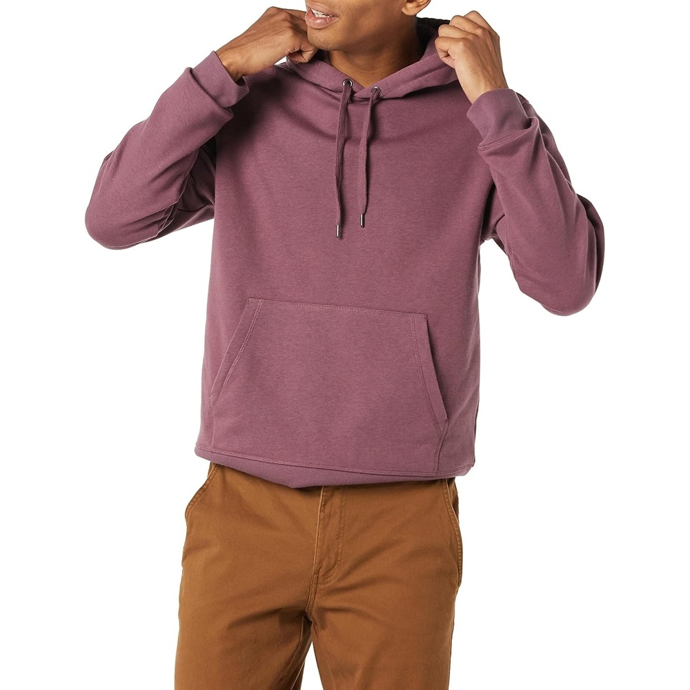 image:imageAmazon Essentials Mens Pullover Sweatshirt Hoodie Big amp Tall Options AvailablePurple