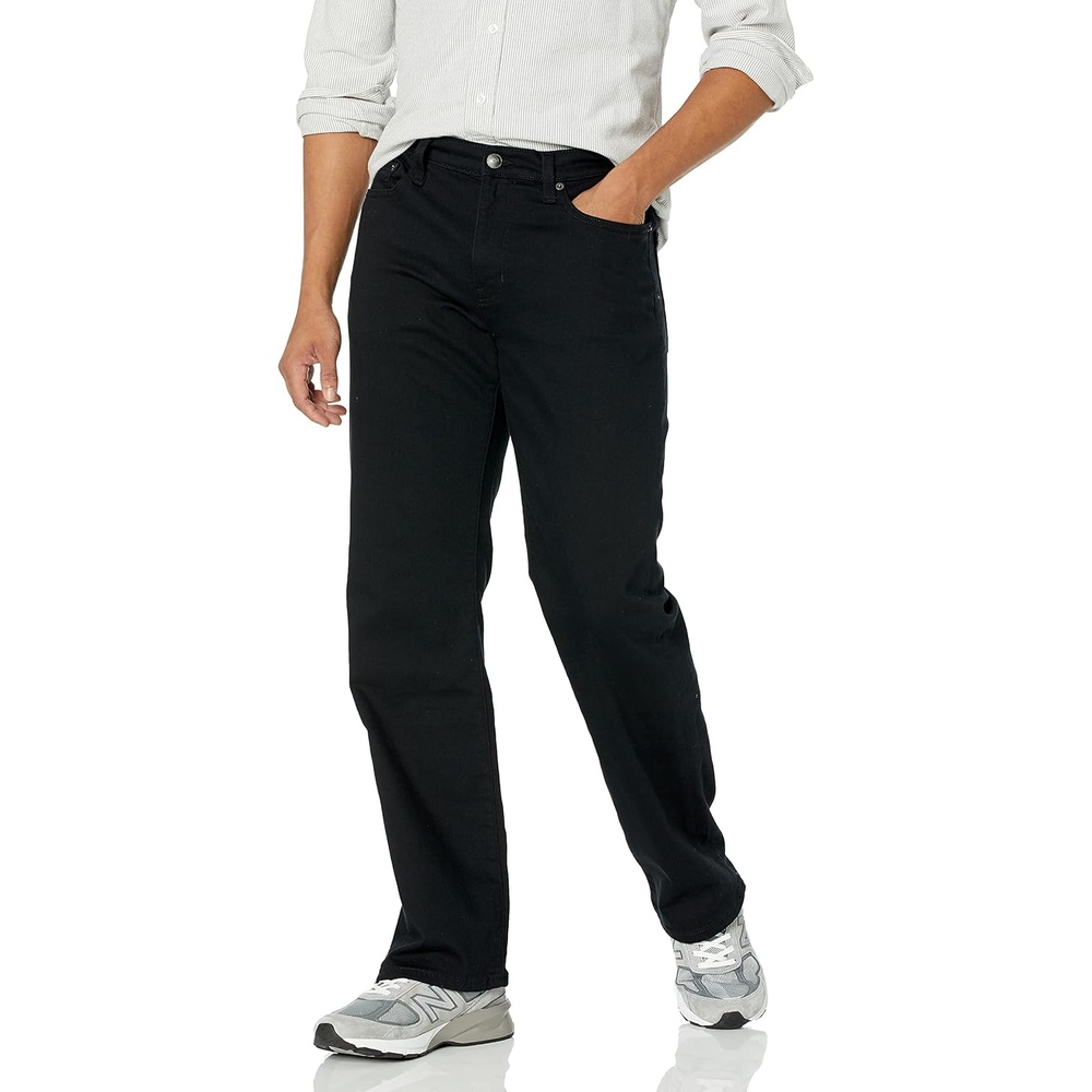 image:imageAmazon Essentials Mens StraightFit Bootcut Jean Discontinued ColorsBlack