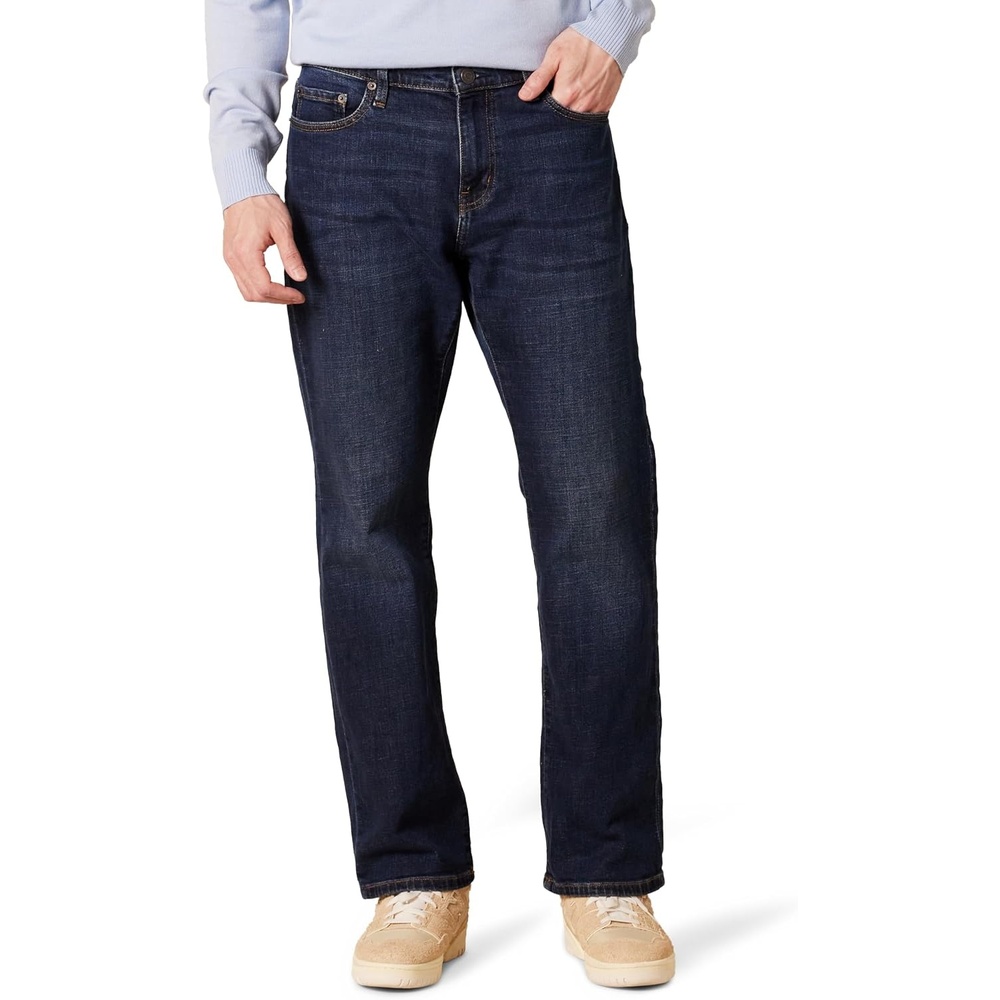image:imageAmazon Essentials Mens StraightFit Bootcut Jean Discontinued ColorsDark Vintage