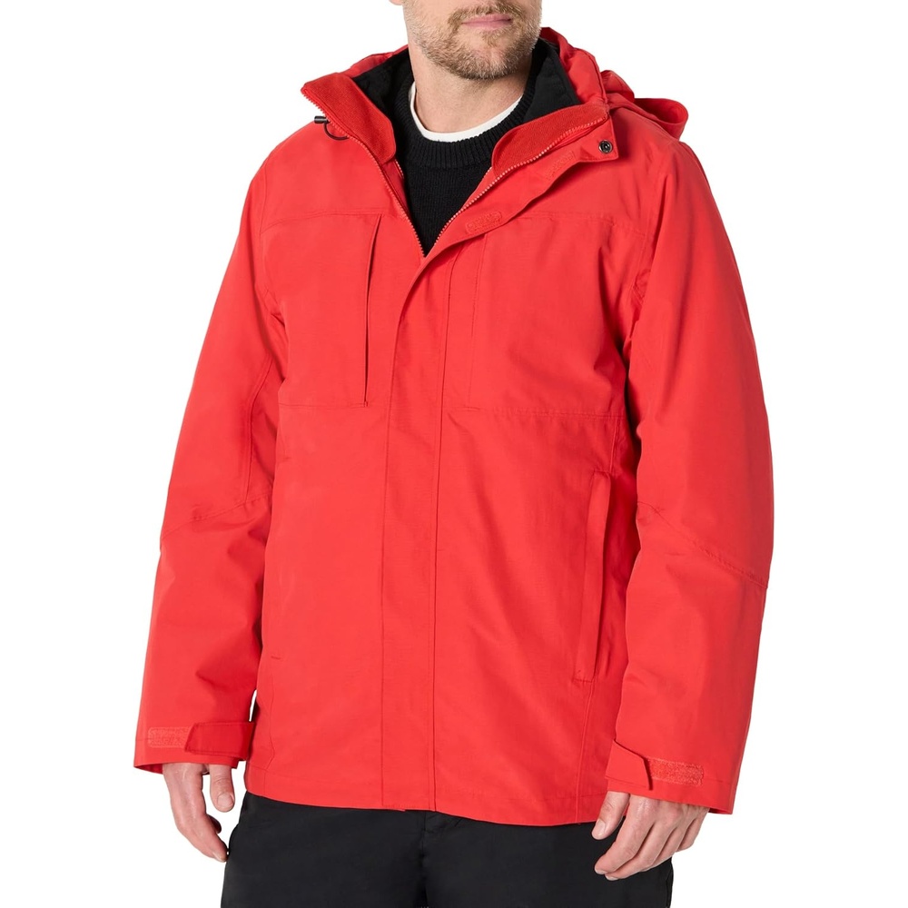 image:imageAmazon Essentials Mens Water Resistant 3 in 1 Snow JacketBright Poppy Red